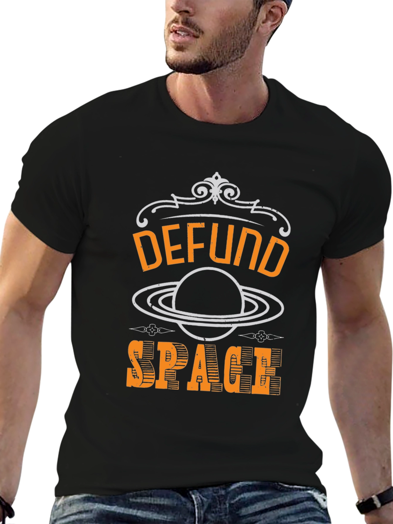 Defund Space T-Shirt - Bold Graphic Tee