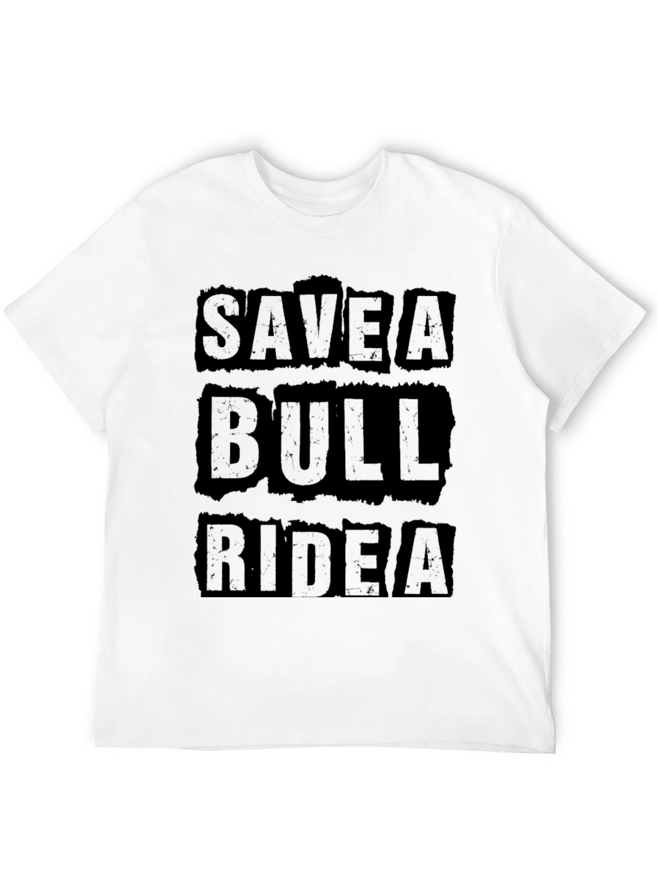 Save A Bull Ride A Cowboy Black T-Shirt