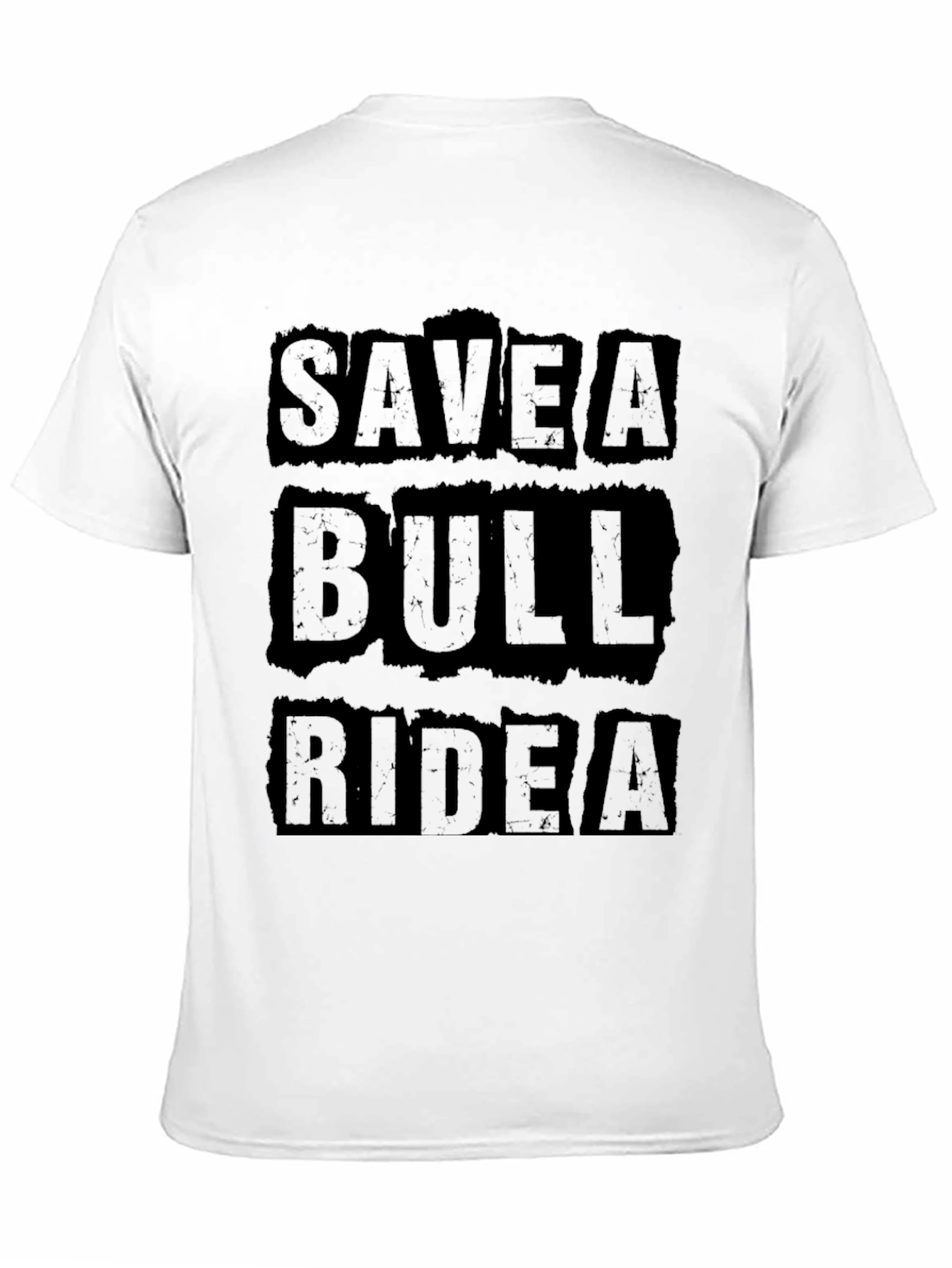 Save A Bull Ride A Cowboy Black T-Shirt