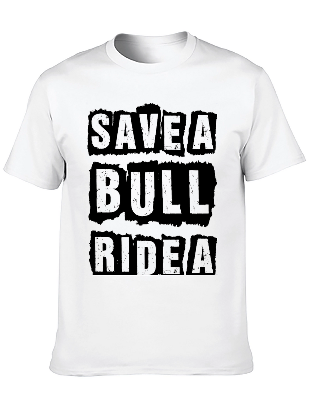 Save A Bull Ride A Cowboy Black T-Shirt