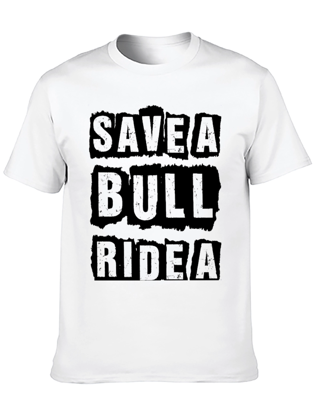 Save A Bull Ride A Cowboy Black T-Shirt