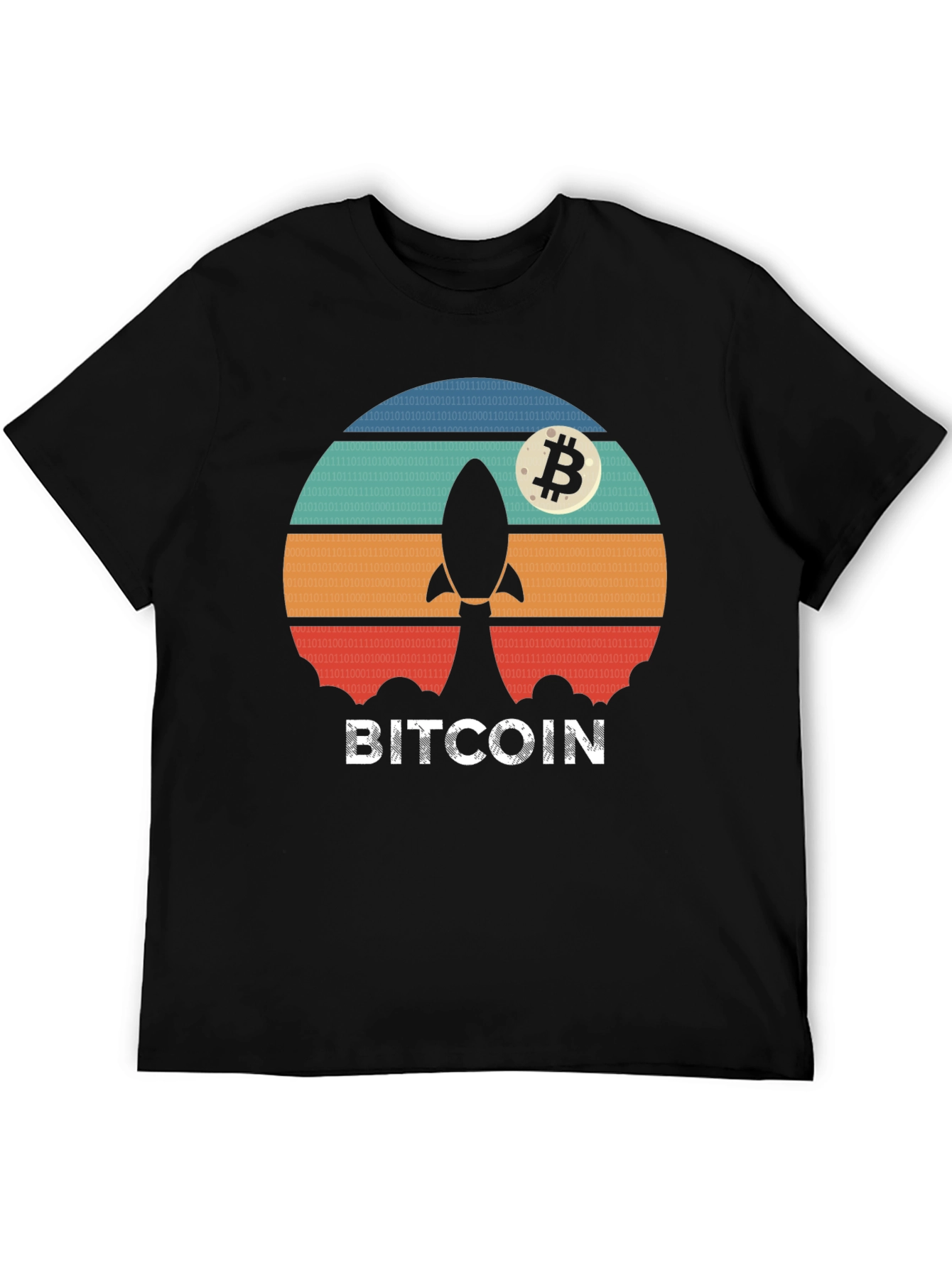 Bitcoin Rocket T-Shirt - Crypto Moonshot Tee
