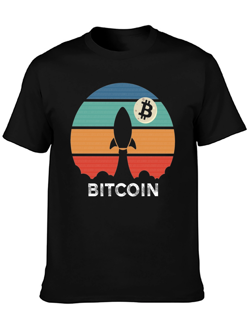 Bitcoin Rocket T-Shirt - Crypto Moonshot Tee