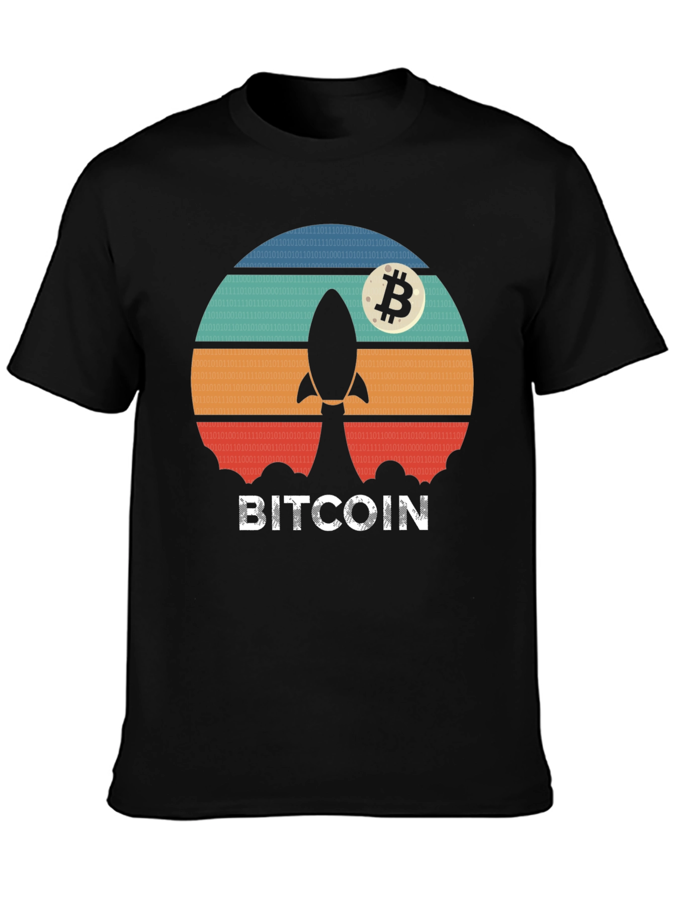Bitcoin Rocket T-Shirt - Crypto Moonshot Tee