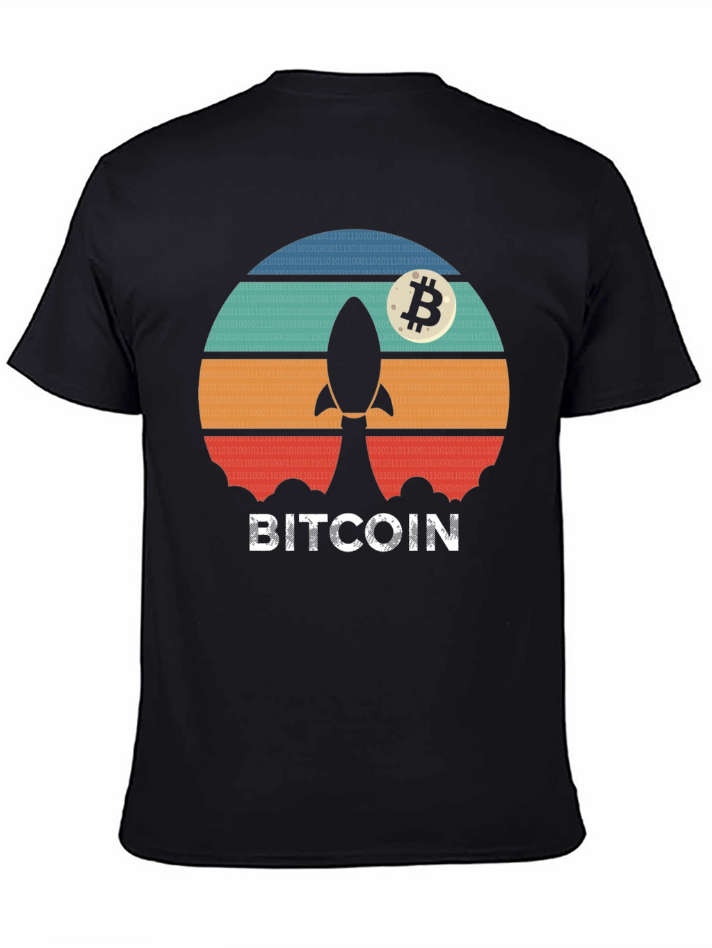 Bitcoin Rocket T-Shirt - Crypto Moonshot Tee