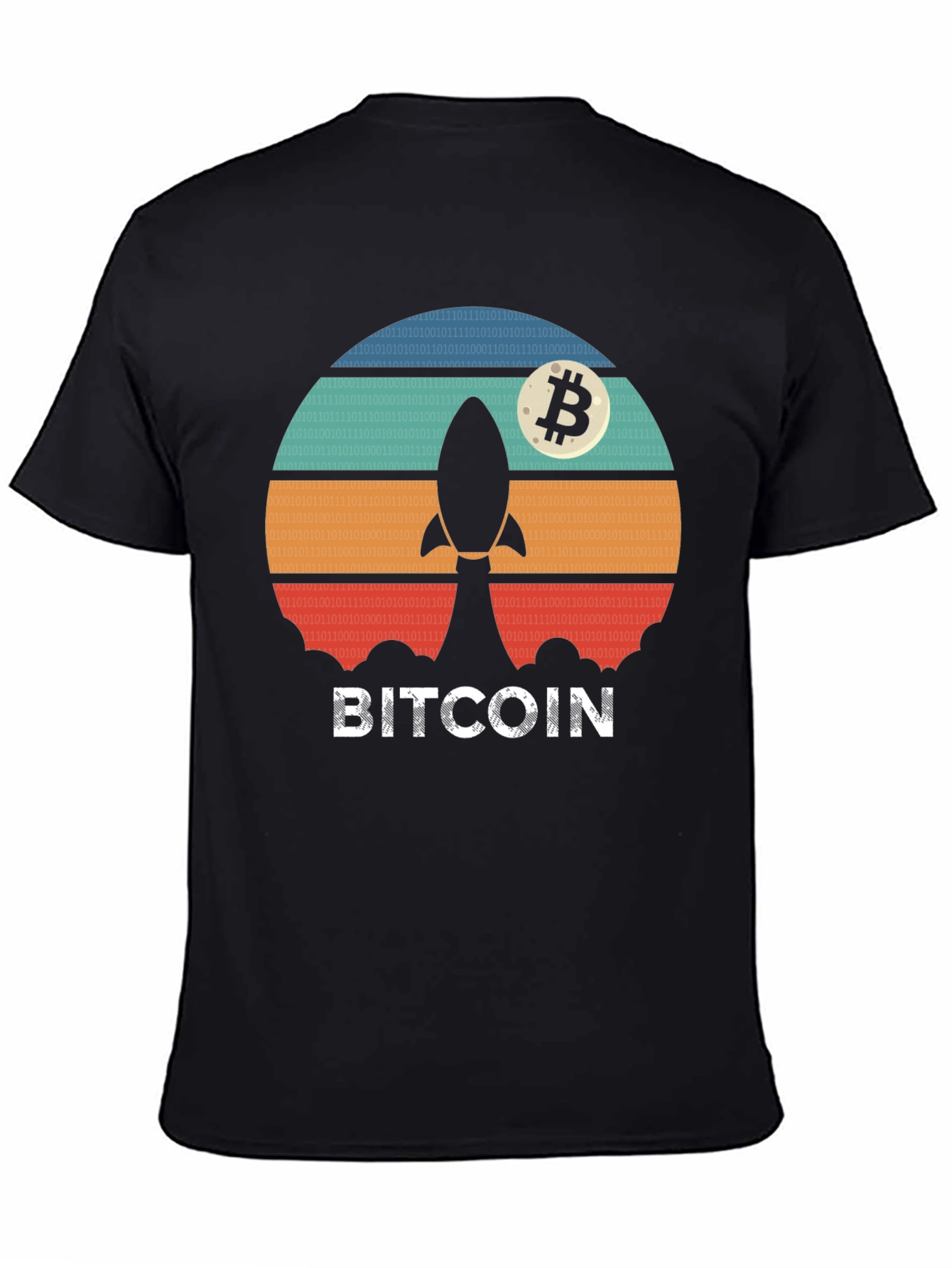 Bitcoin Rocket T-Shirt - Crypto Moonshot Tee