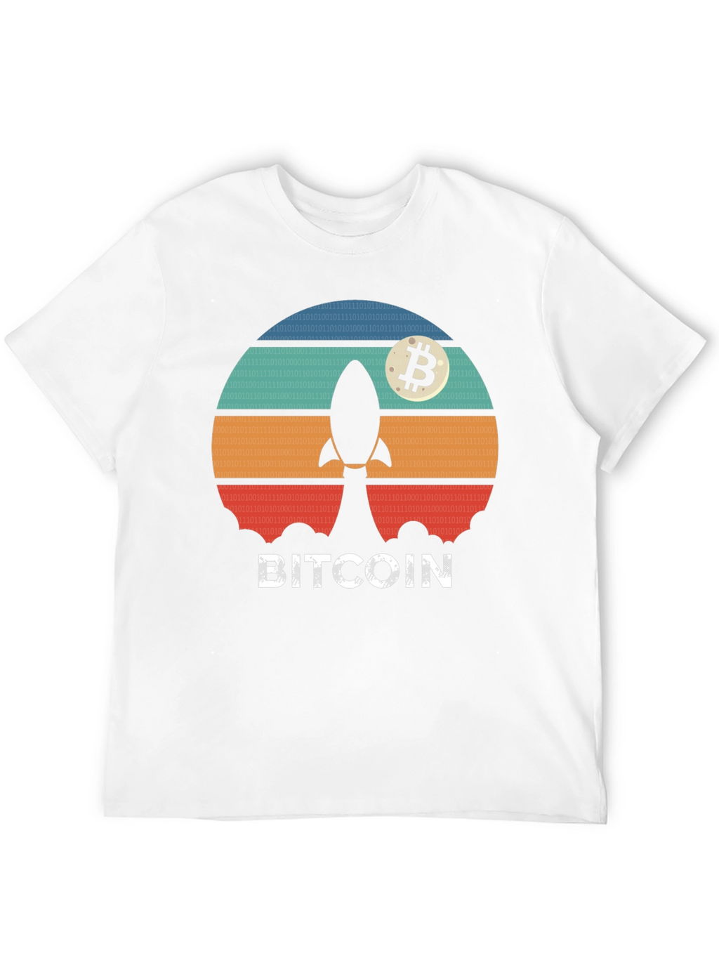 Bitcoin Rocket T-Shirt - Crypto Moonshot Tee