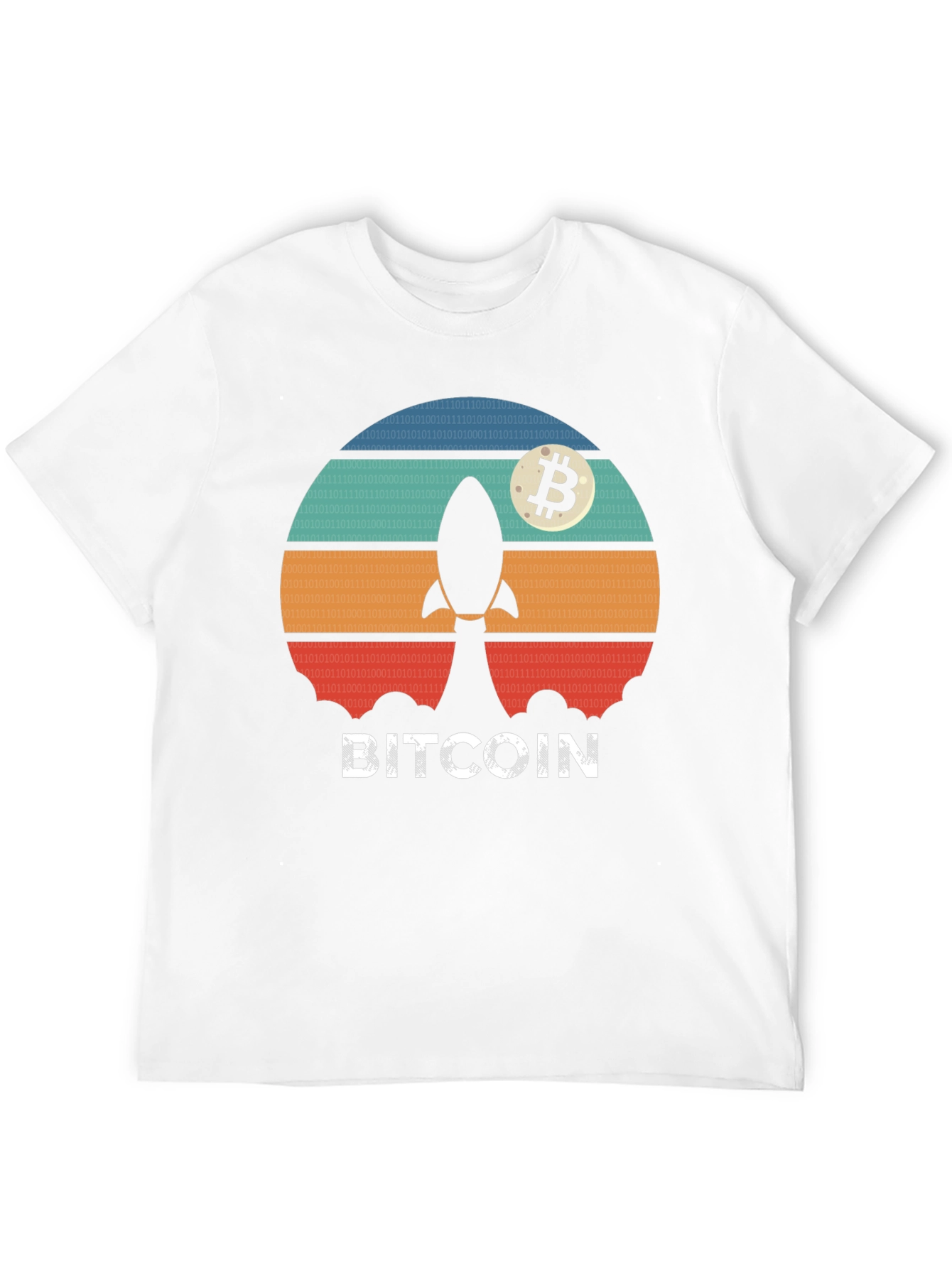 Bitcoin Rocket T-Shirt - Crypto Moonshot Tee