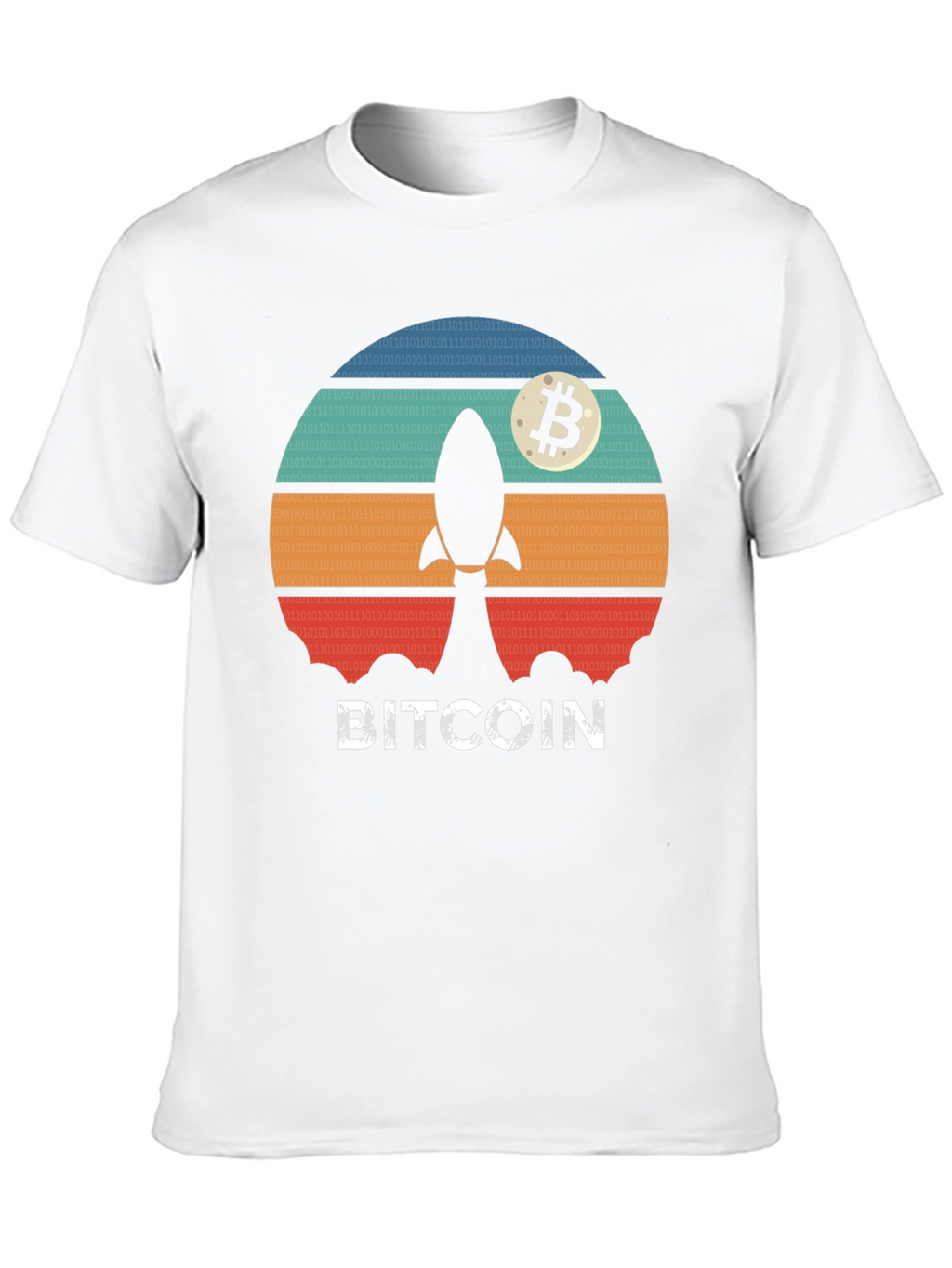 Bitcoin Rocket T-Shirt - Crypto Moonshot Tee