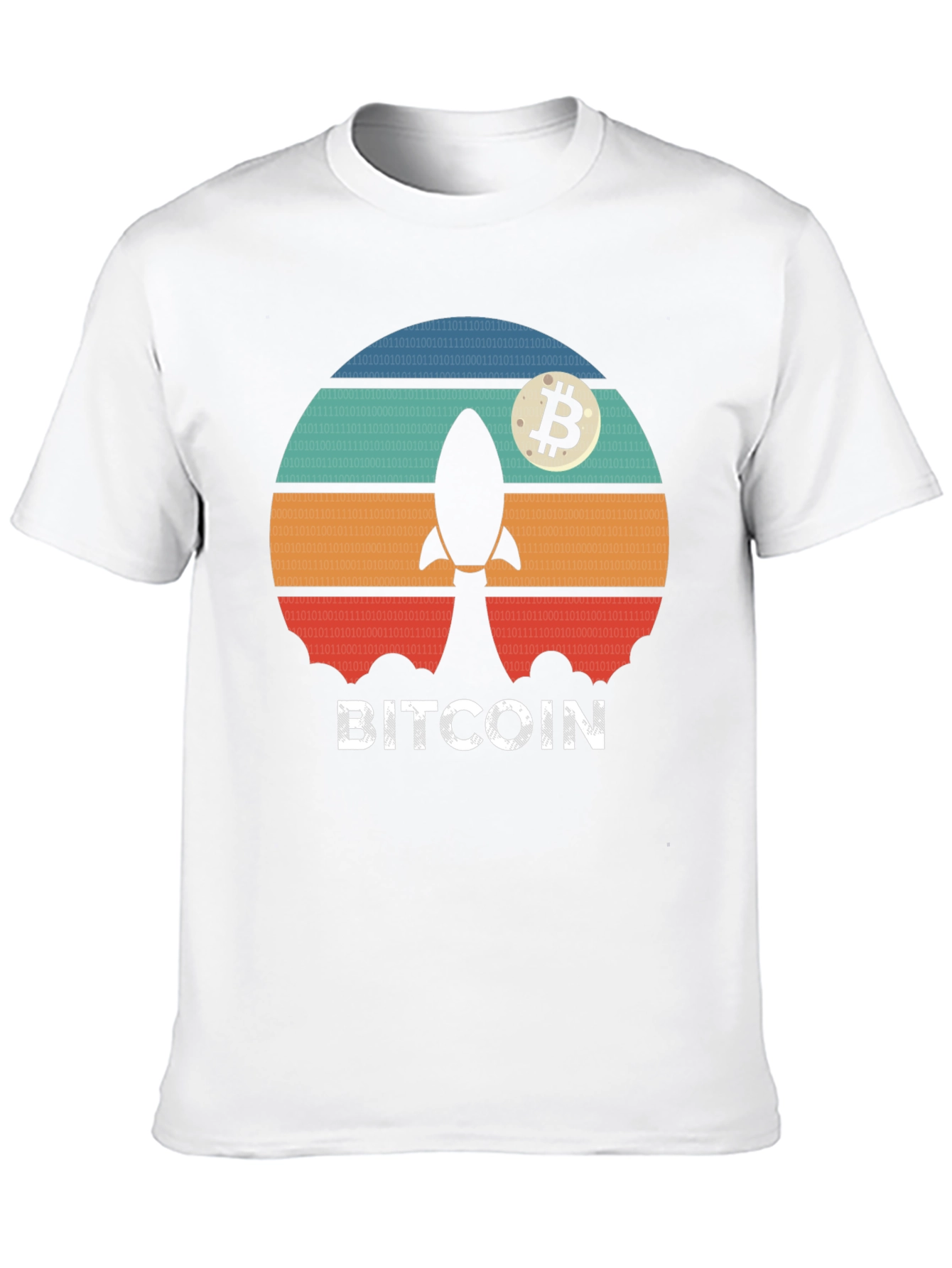 Bitcoin Rocket T-Shirt - Crypto Moonshot Tee