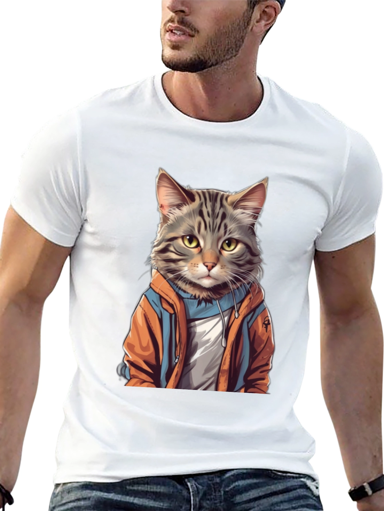 Cool Cat Hoodie Graphic Tee