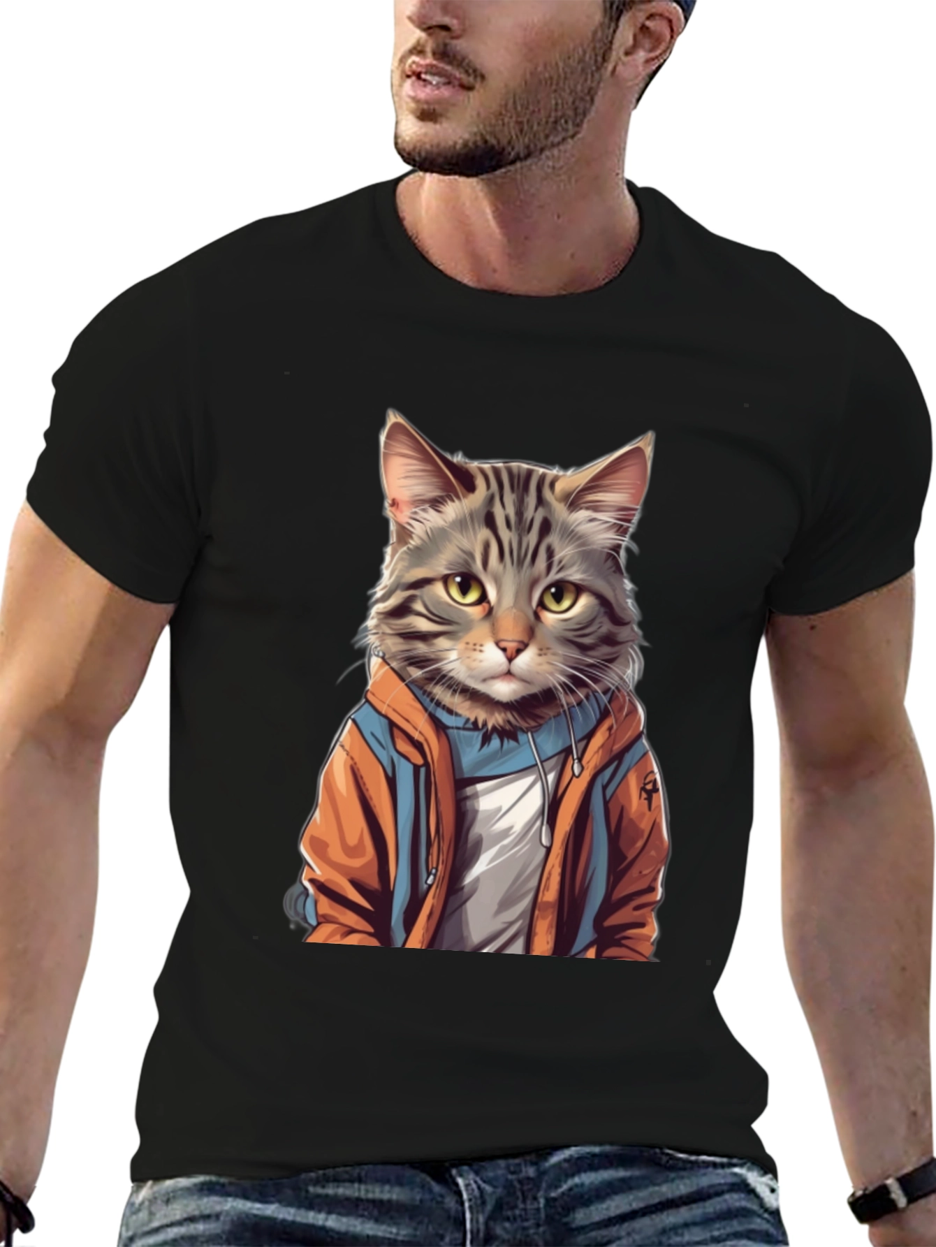 Cool Cat Hoodie Graphic Tee