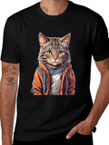 Cool Cat Hoodie Graphic Tee