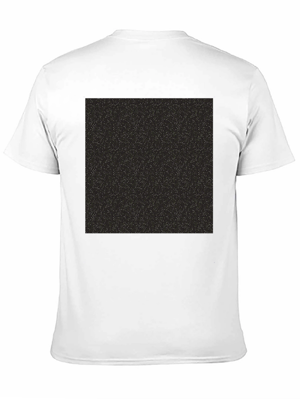 Black T-Shirt with Starry Print
