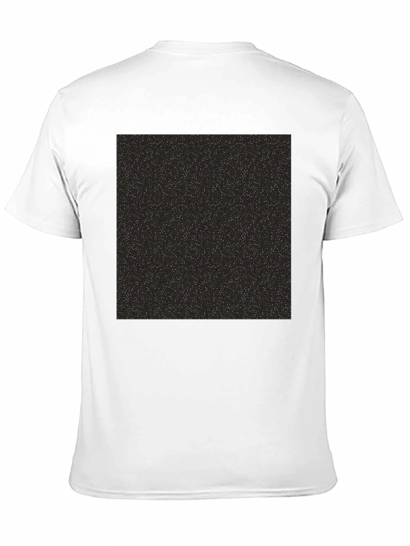 Black T-Shirt with Starry Print