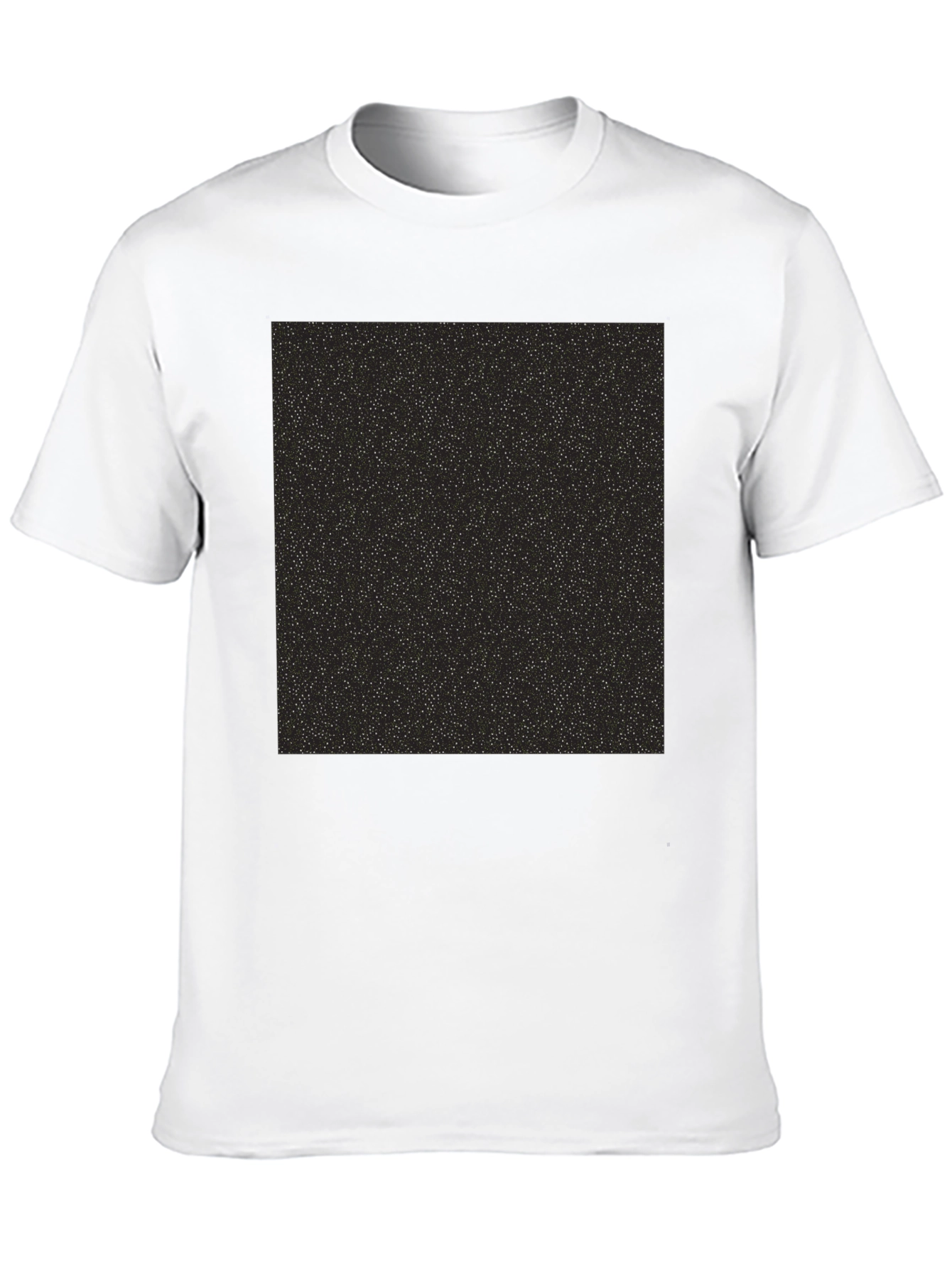 Black T-Shirt with Starry Print