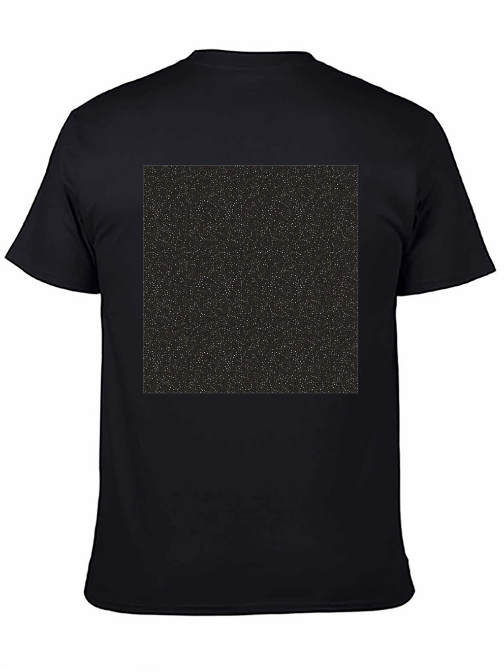 Black T-Shirt with Starry Print