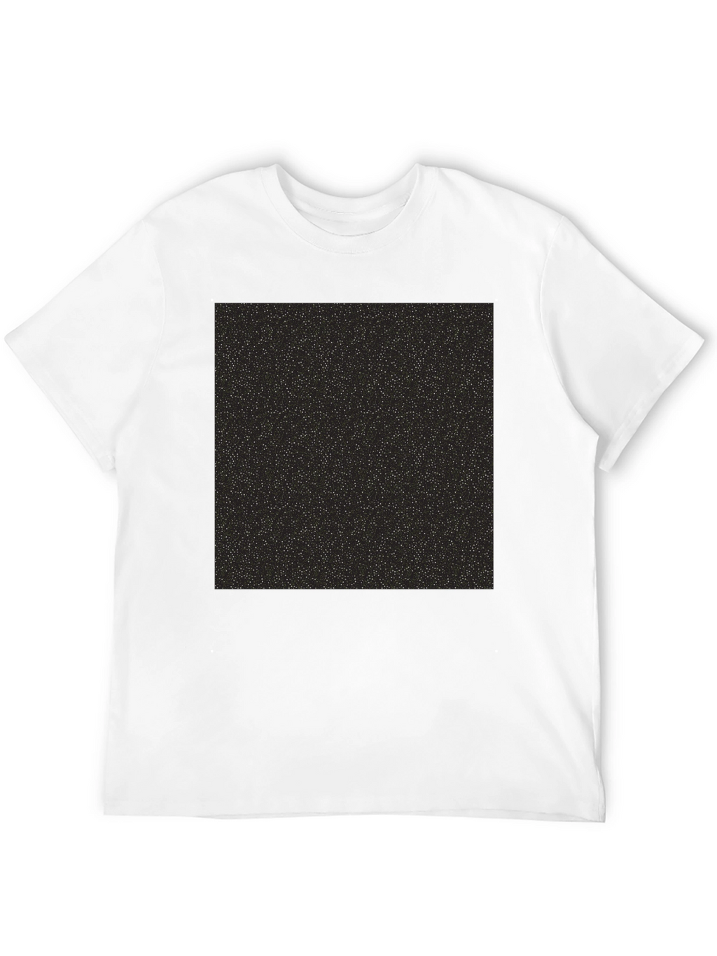 Black T-Shirt with Starry Print
