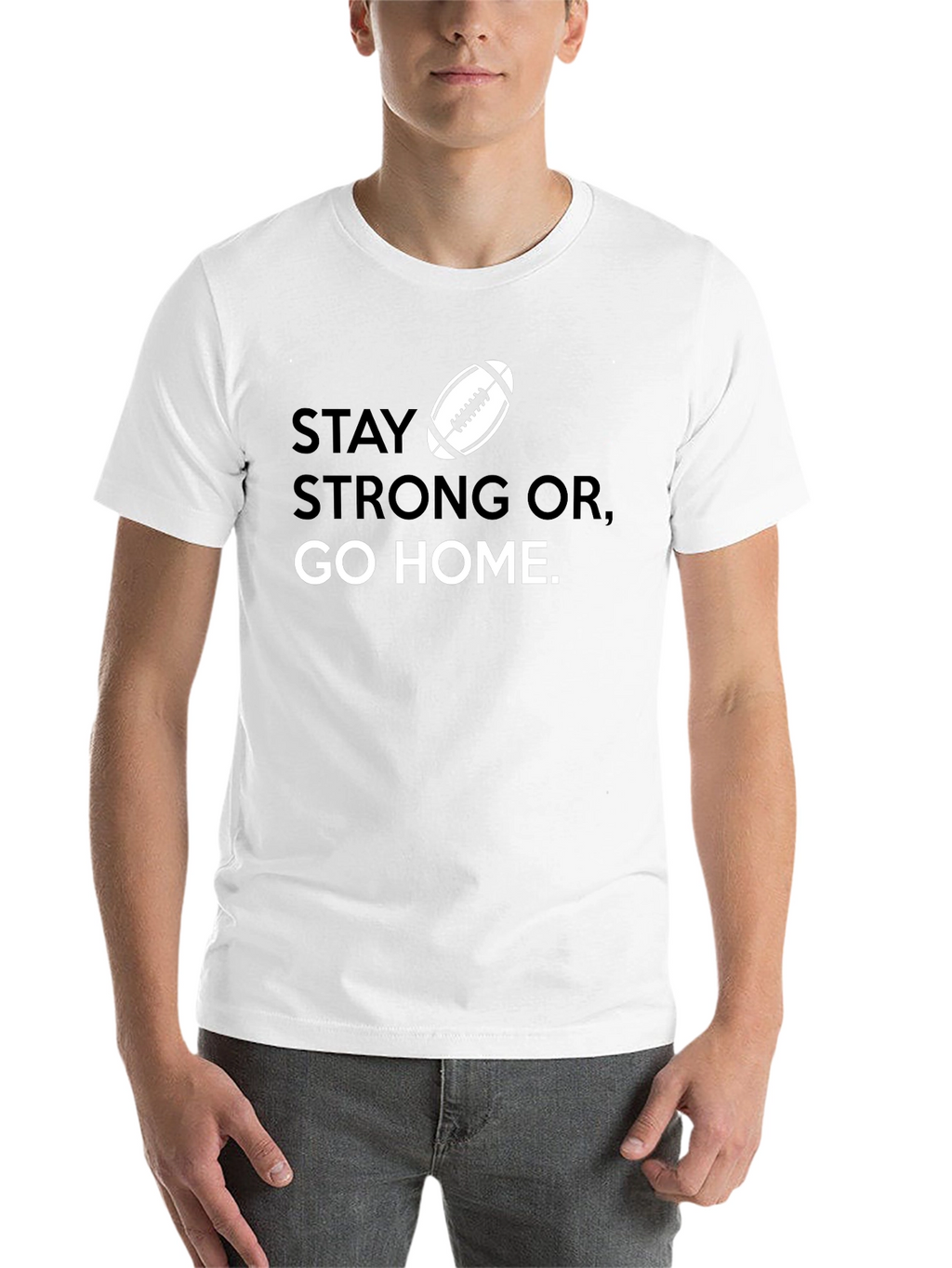 Stay Strong Football Graphic T-Shirt