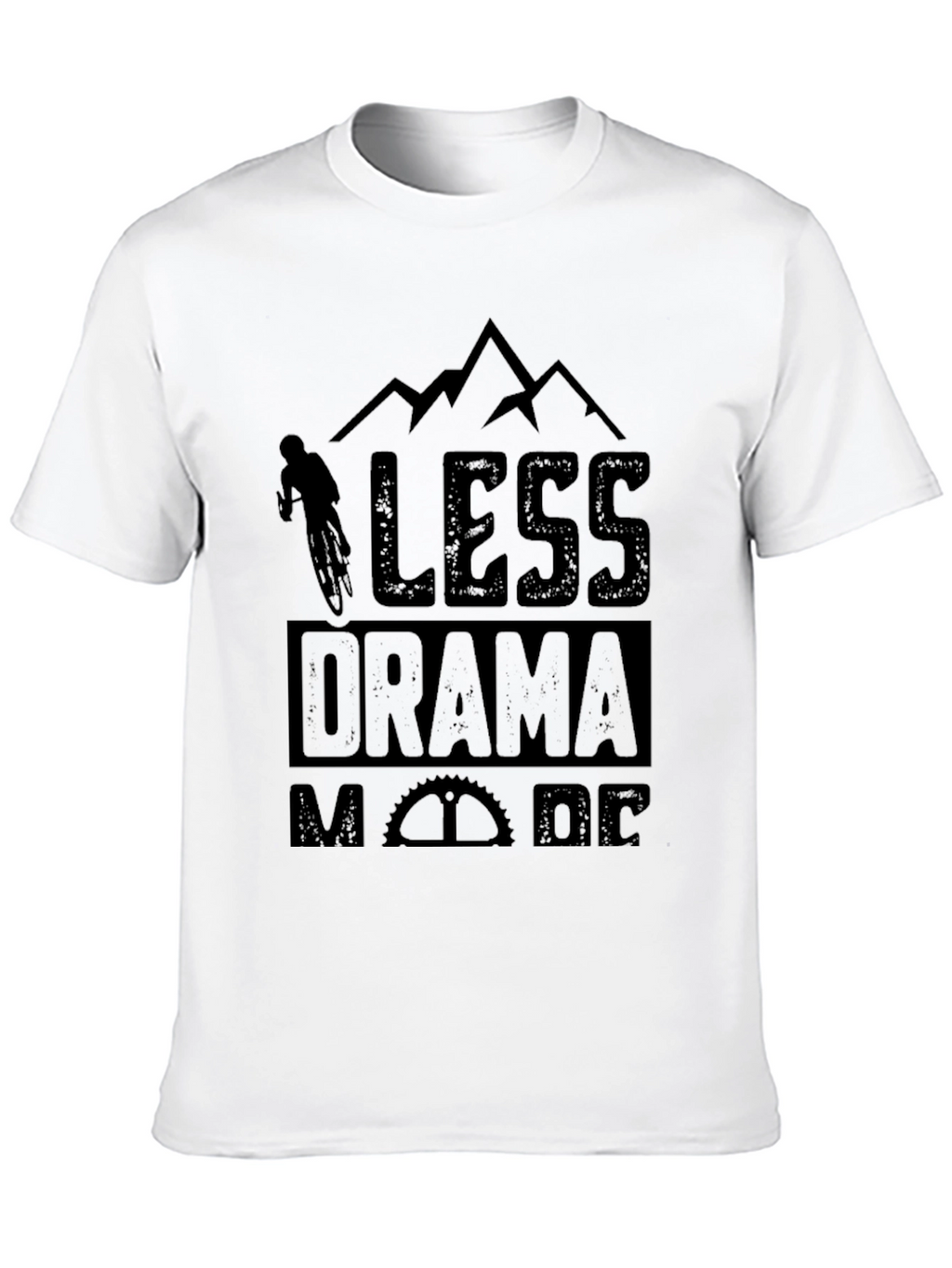 Less Drama More Ride Black T-Shirt