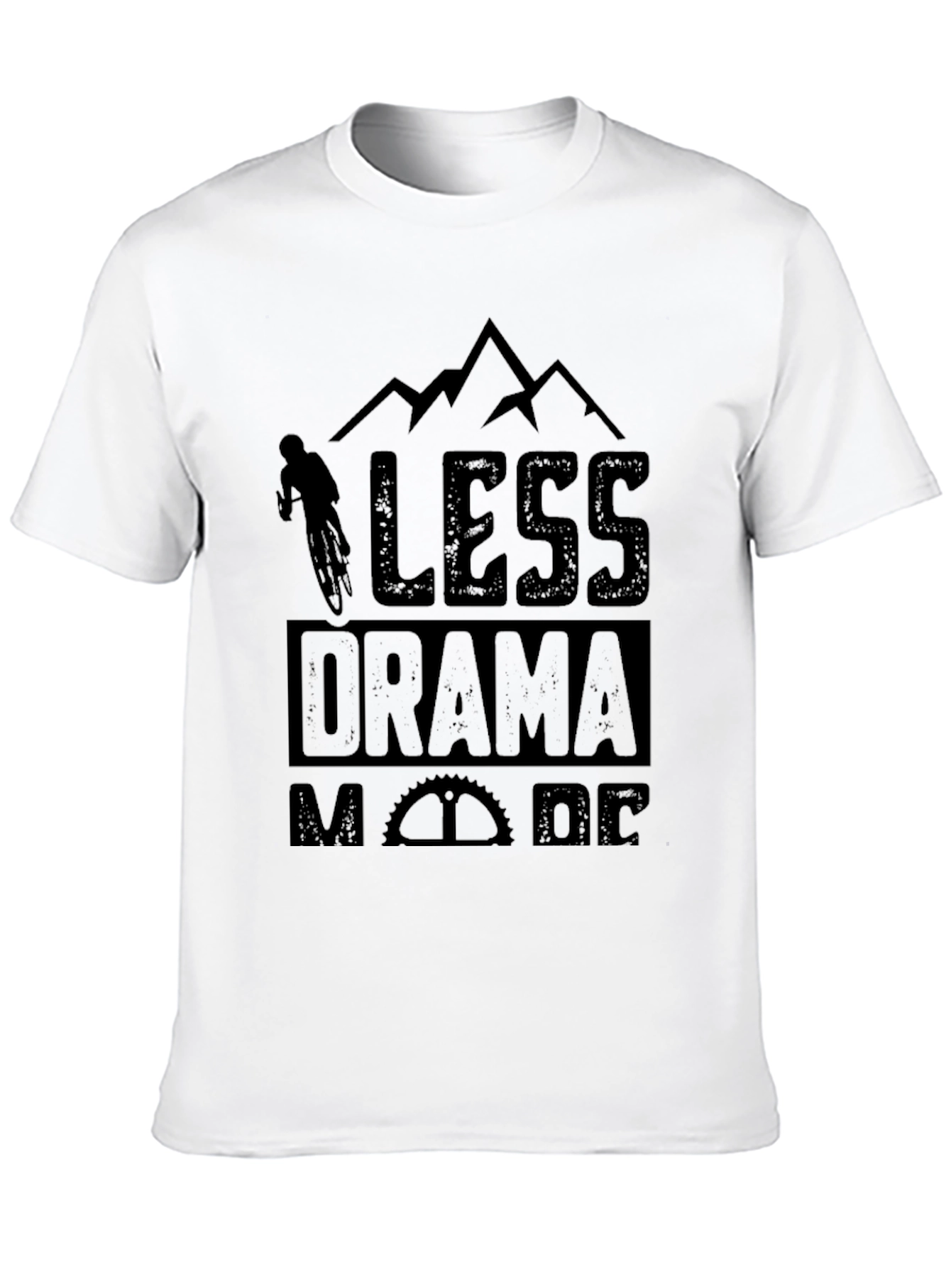 Less Drama More Ride Black T-Shirt