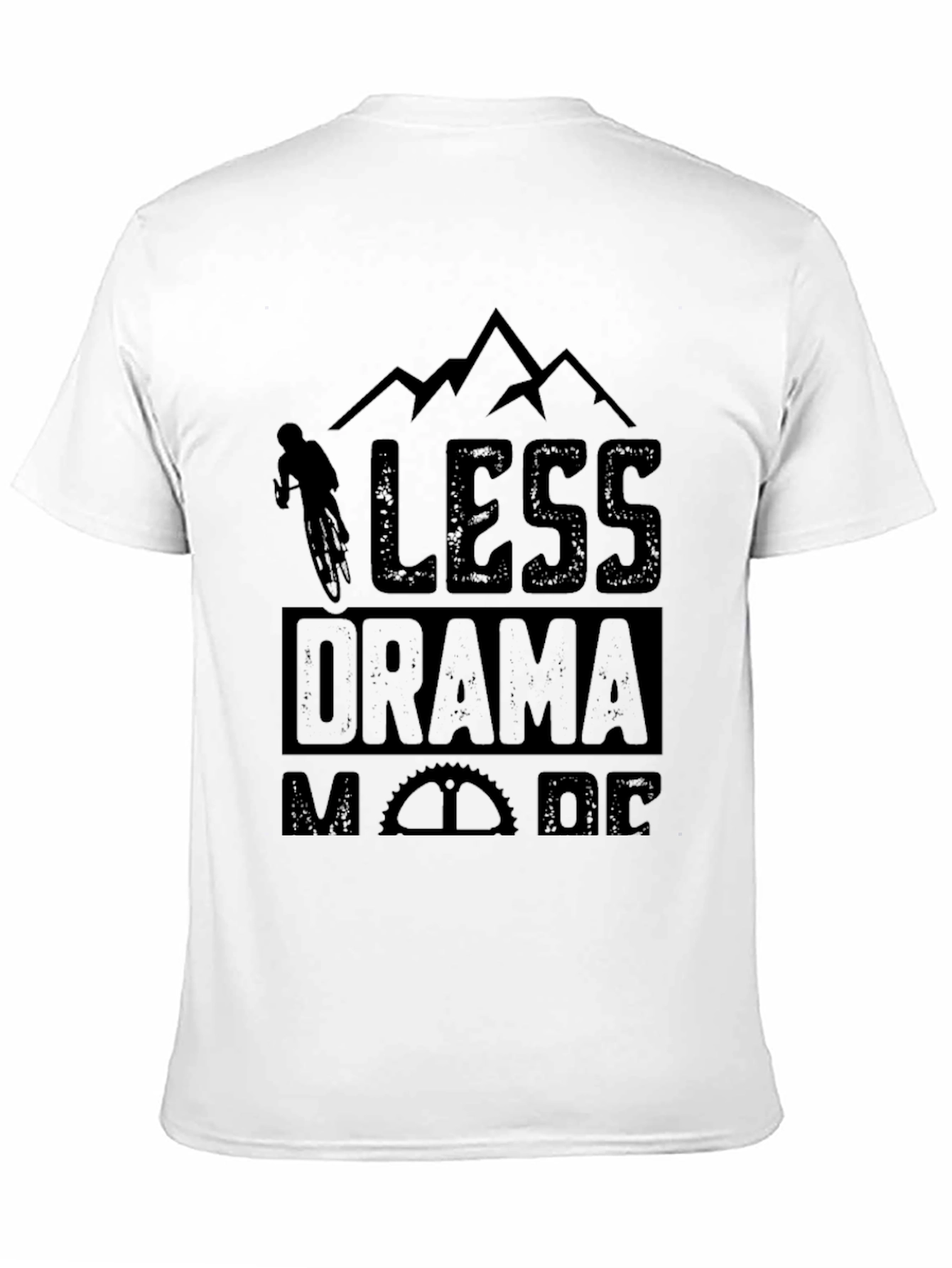Less Drama More Ride Black T-Shirt