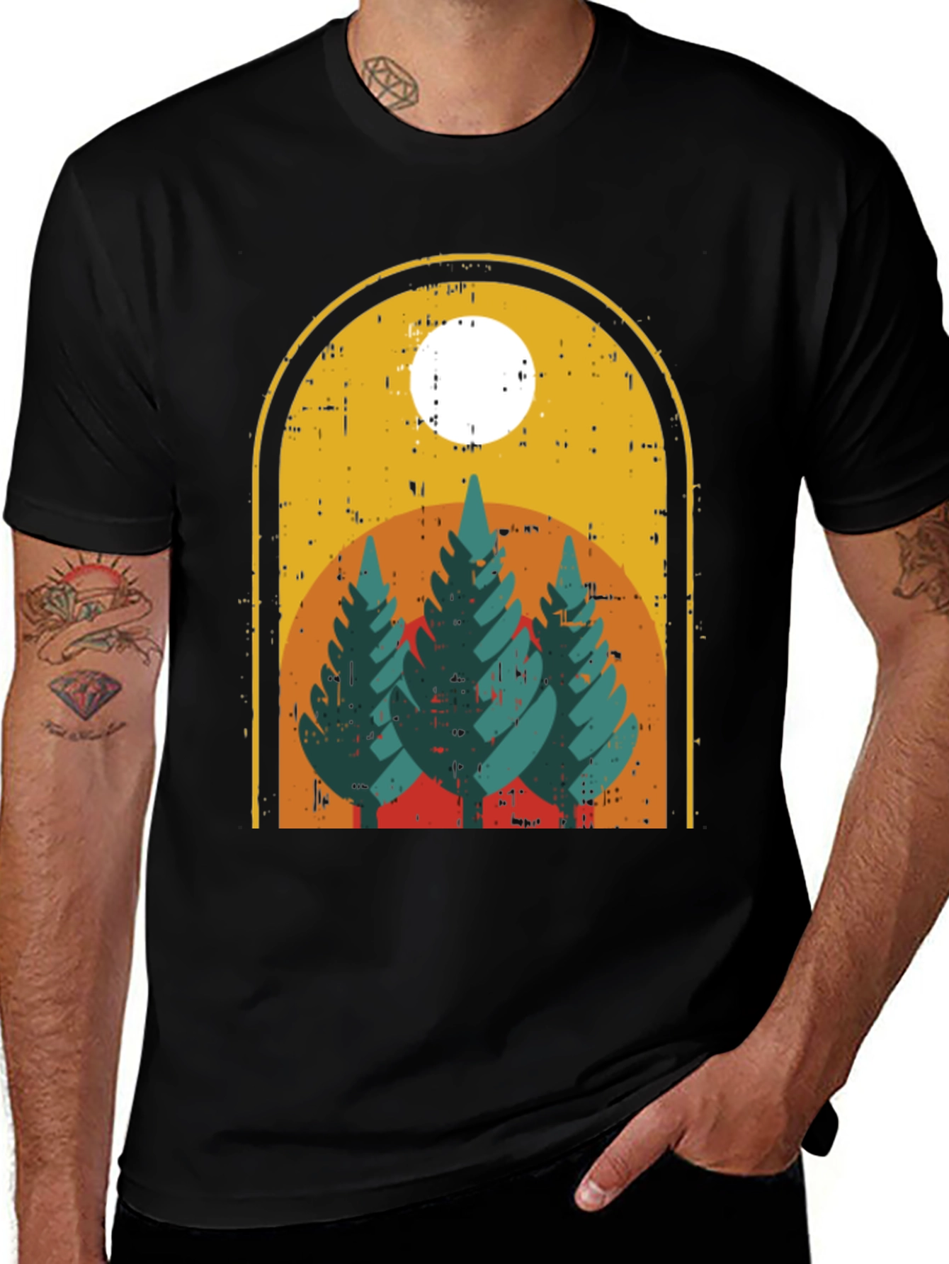 Vintage Forest T-Shirt - Nature Graphic Tee