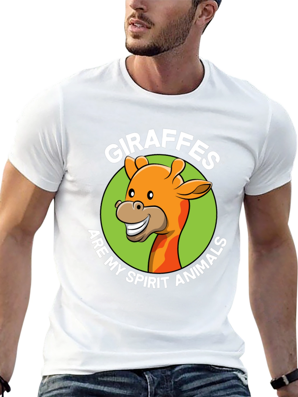 Giraffe Spirit Animal Graphic T-Shirt