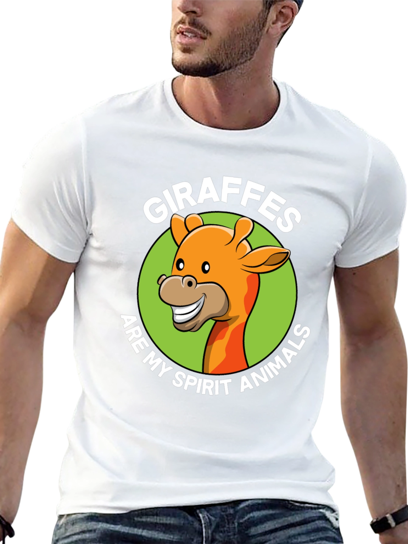 Giraffe Spirit Animal Graphic T-Shirt
