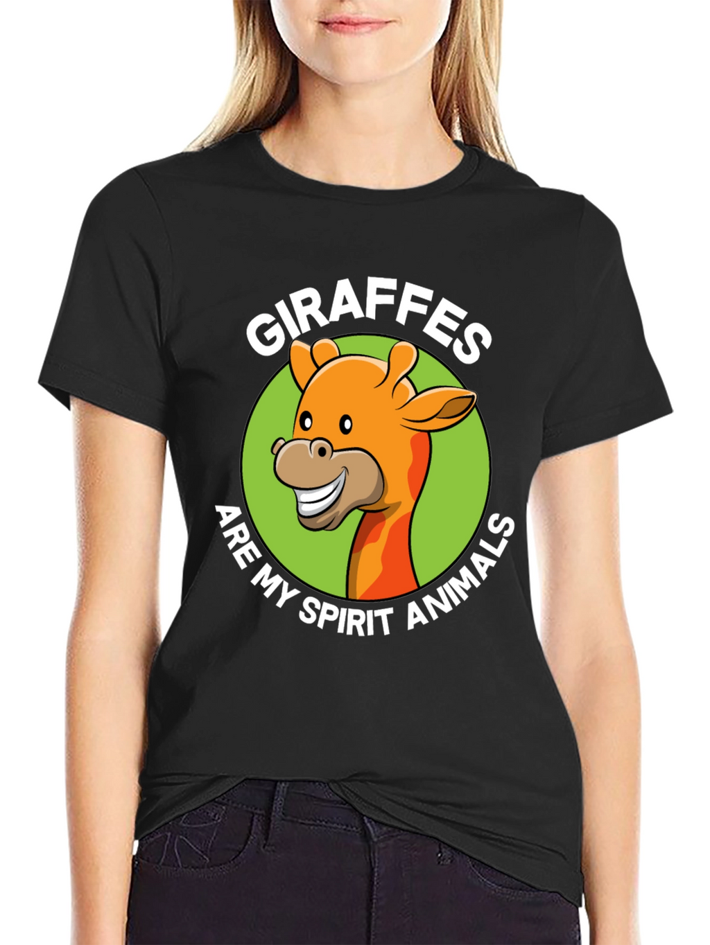 Giraffe Spirit Animal Graphic T-Shirt