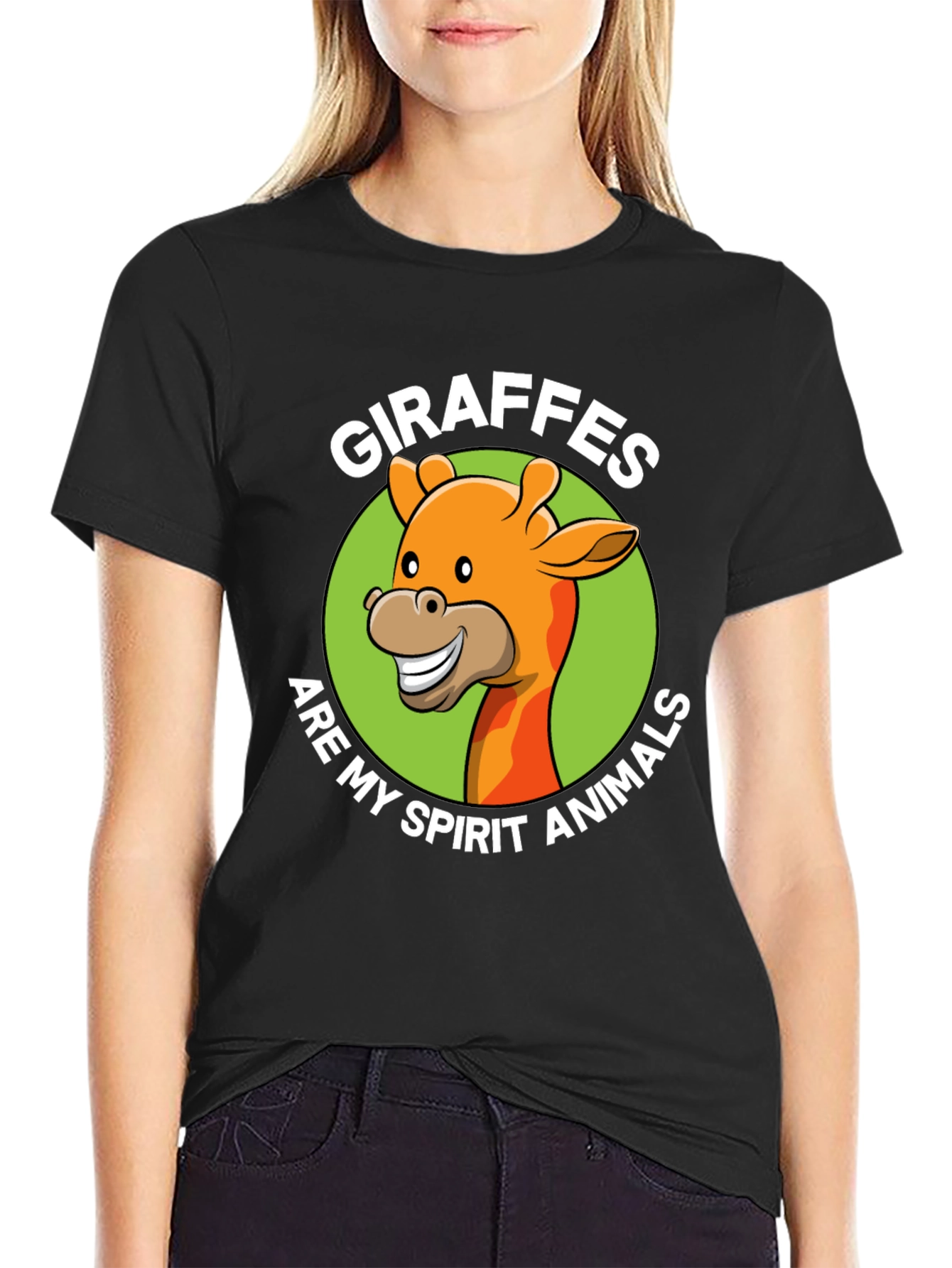Giraffe Spirit Animal Graphic T-Shirt