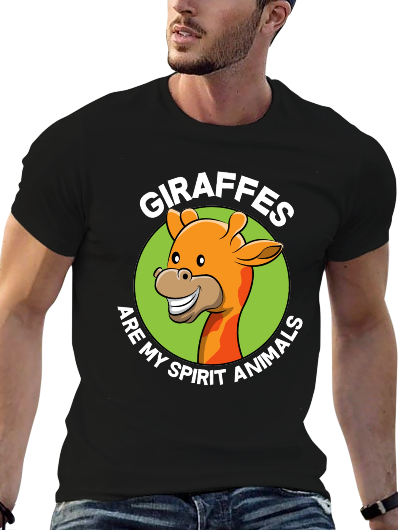 Giraffe Spirit Animal Graphic T-Shirt