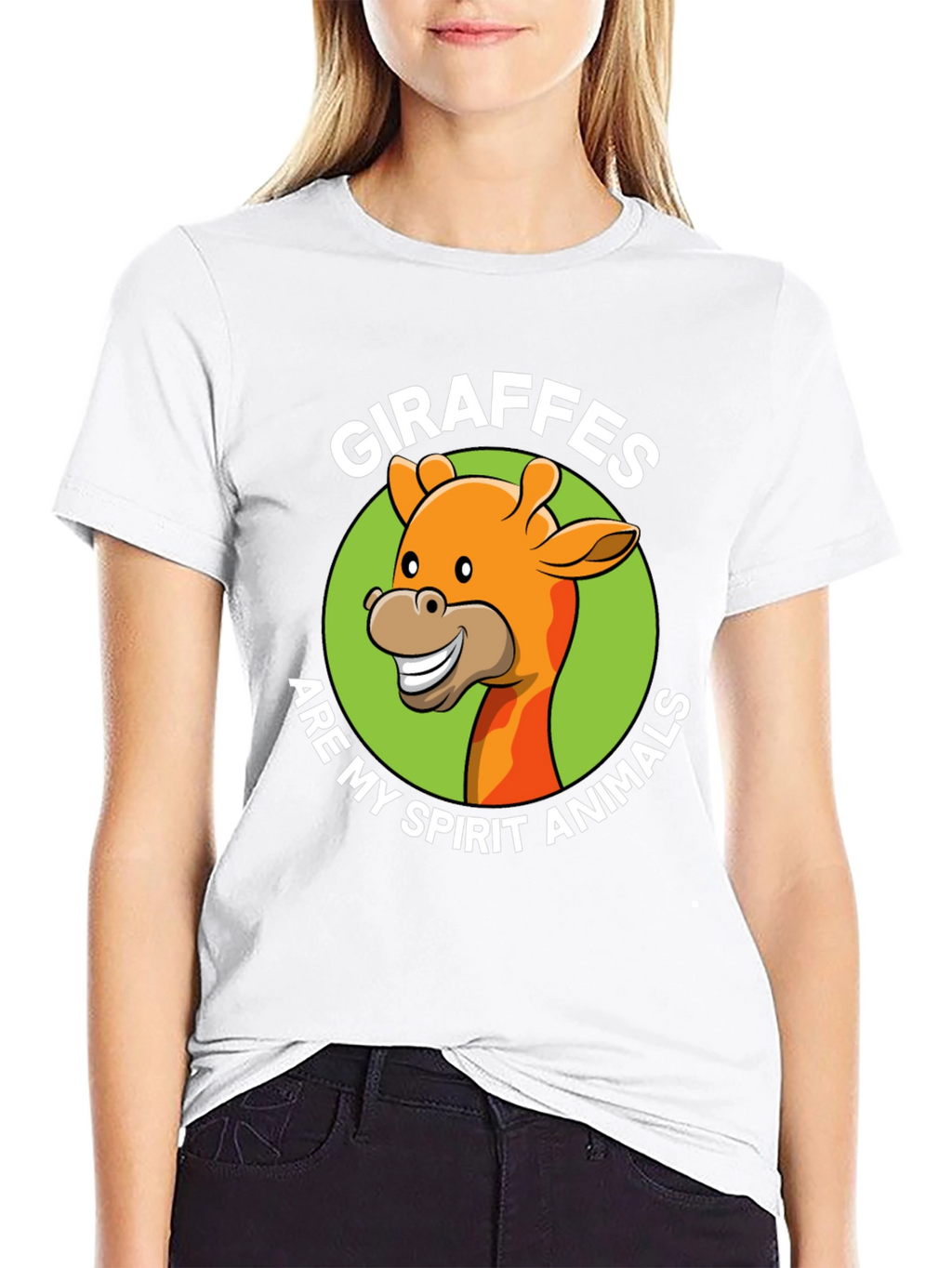 Giraffe Spirit Animal Graphic T-Shirt