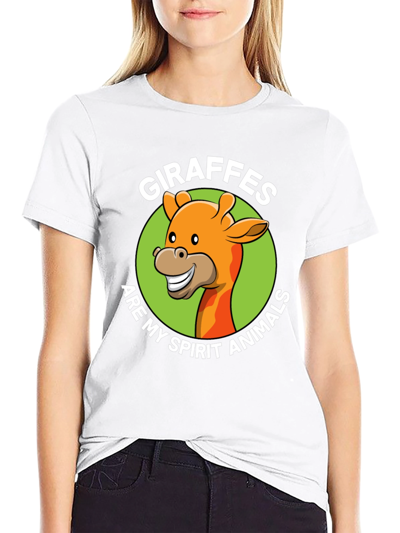 Giraffe Spirit Animal Graphic T-Shirt
