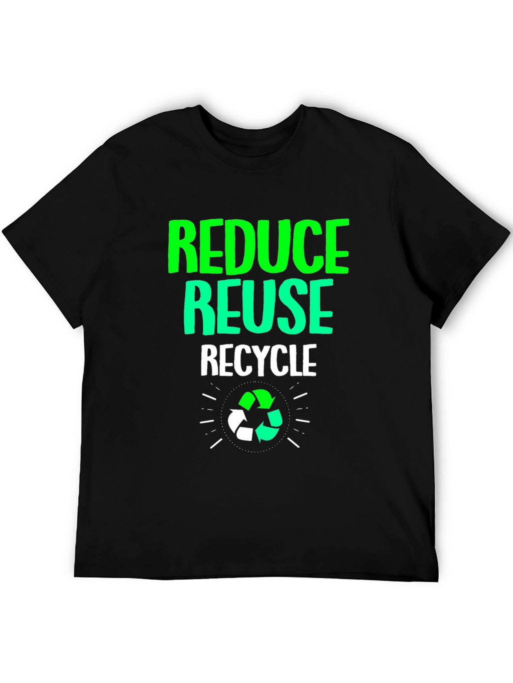 Eco-Friendly Reduce Reuse Recycle Graphic Tee