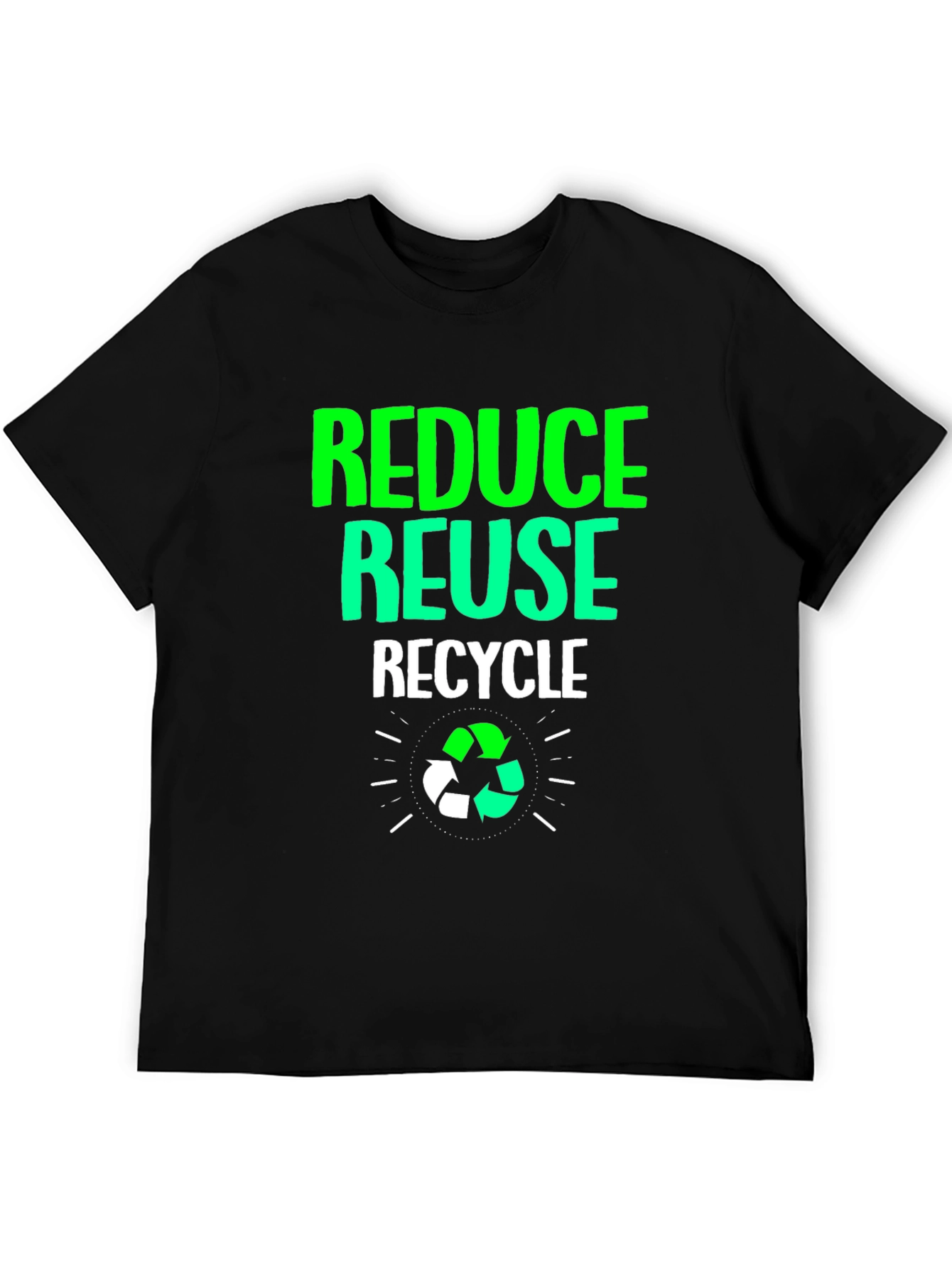 Eco-Friendly Reduce Reuse Recycle Graphic Tee