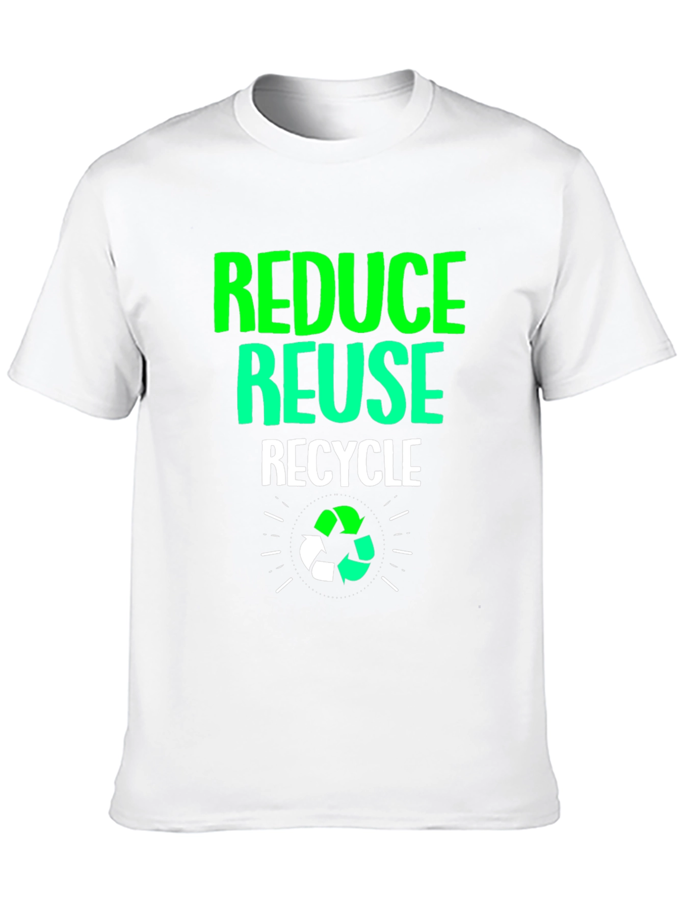 Eco-Friendly Reduce Reuse Recycle Graphic Tee