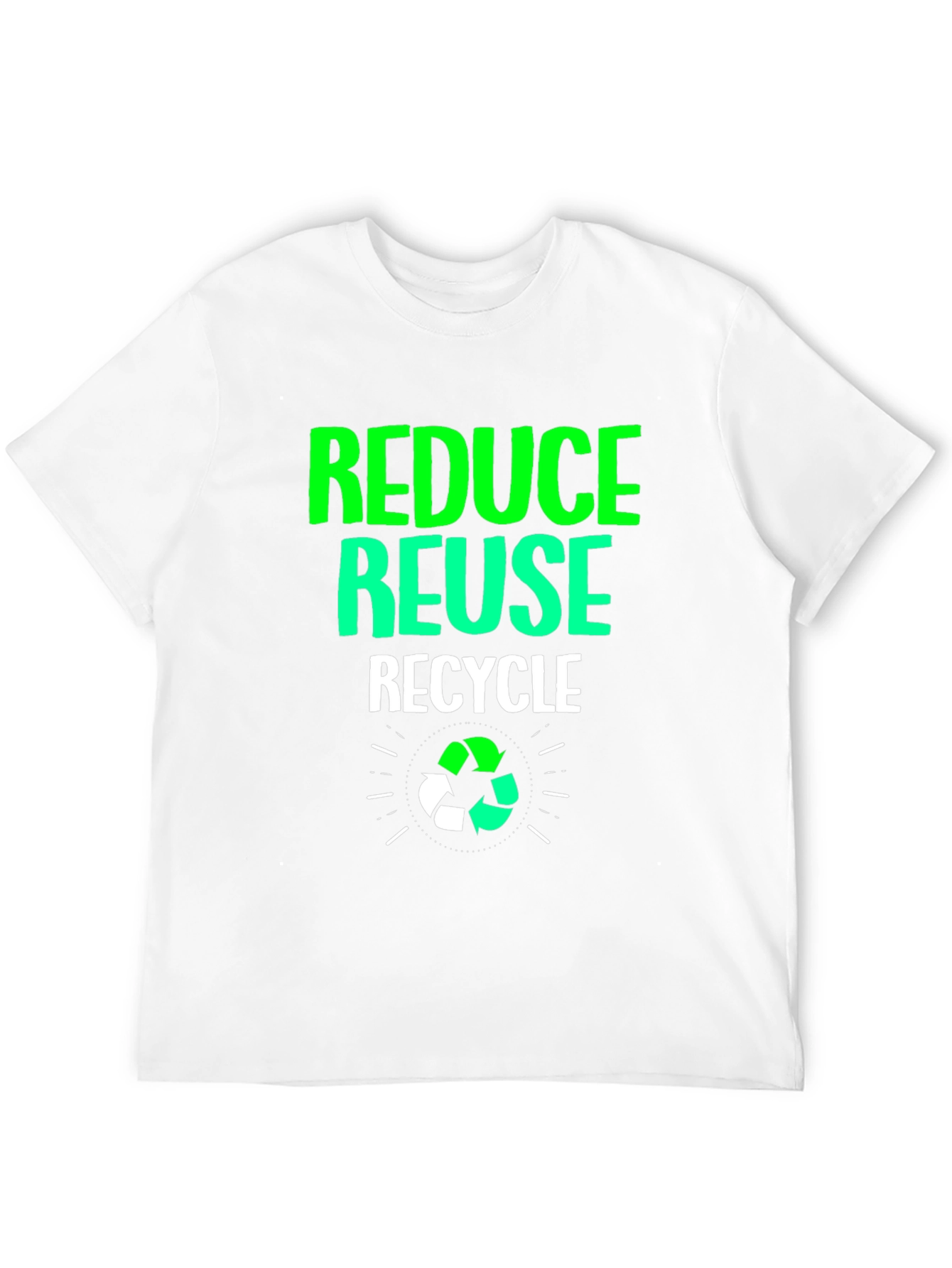 Eco-Friendly Reduce Reuse Recycle Graphic Tee