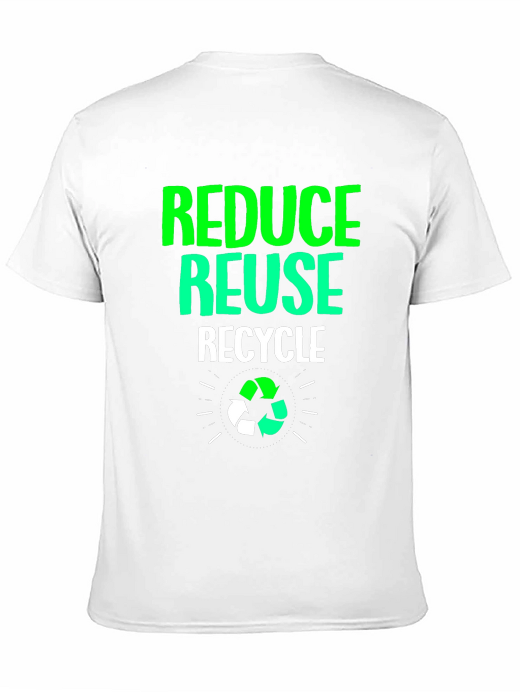 Eco-Friendly Reduce Reuse Recycle Graphic Tee