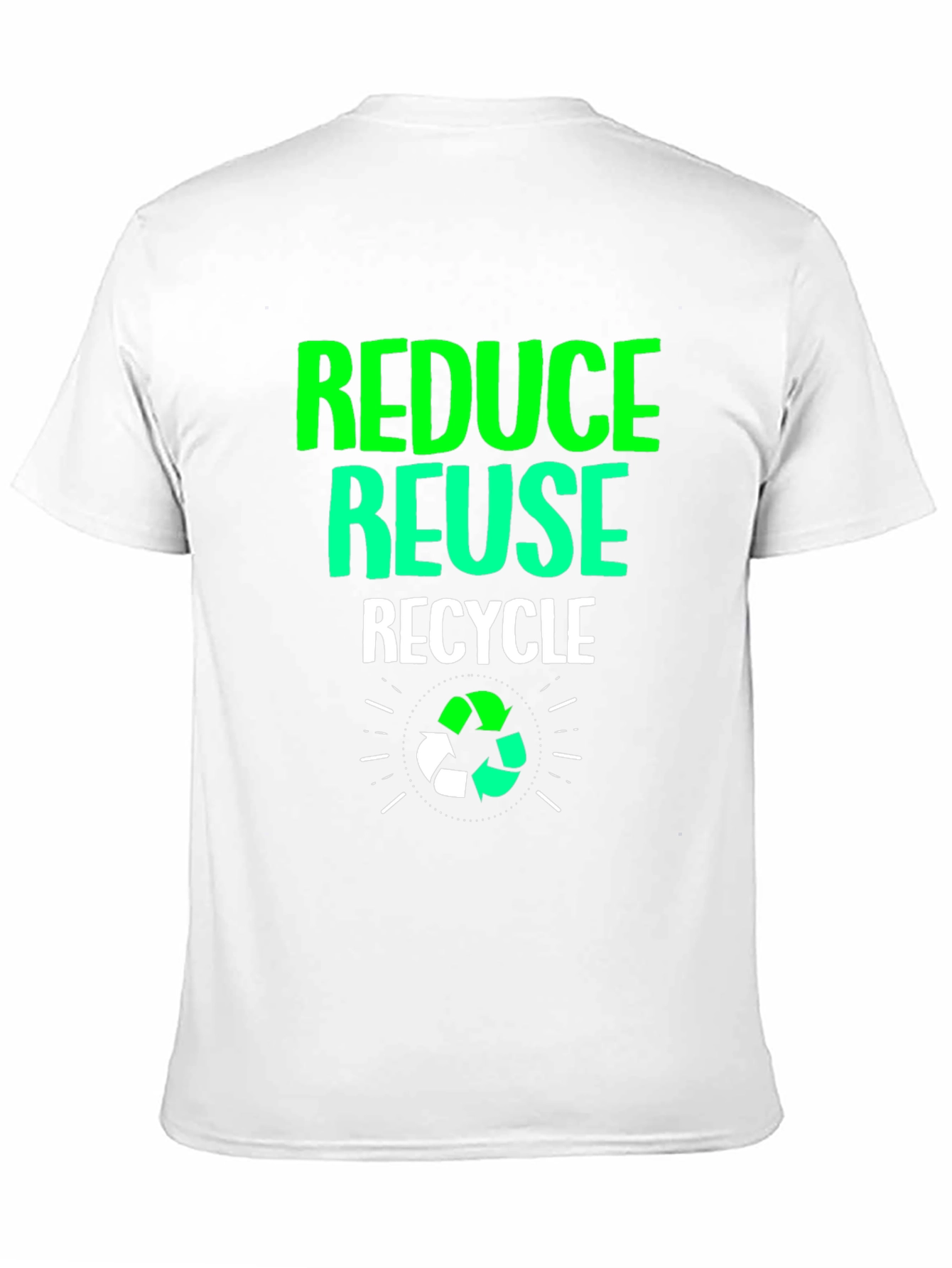 Eco-Friendly Reduce Reuse Recycle Graphic Tee