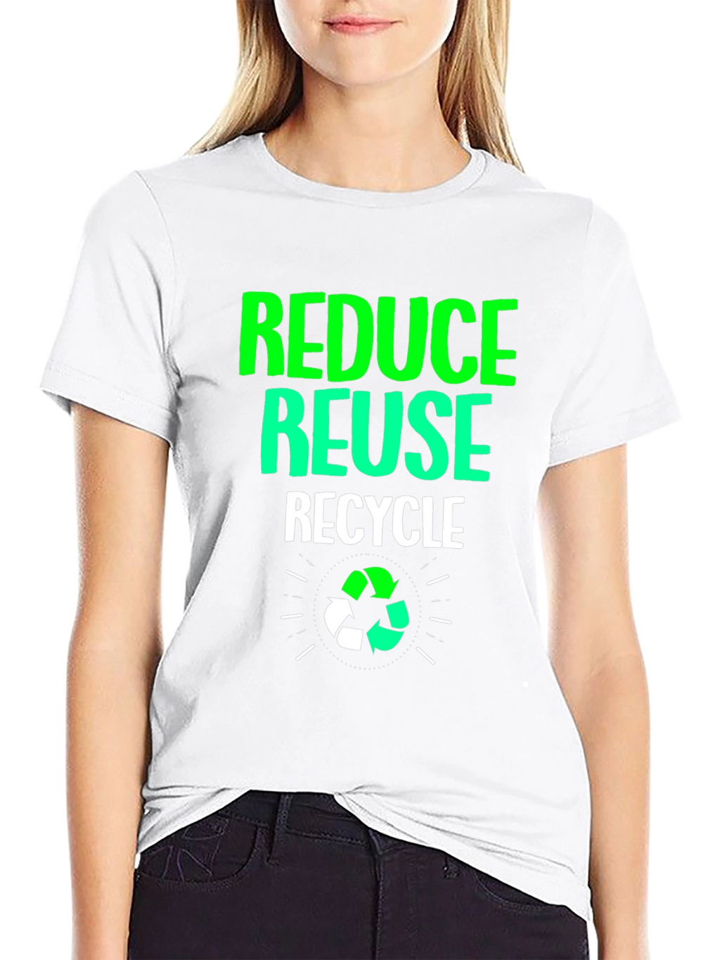 Eco-Friendly Reduce Reuse Recycle Graphic Tee