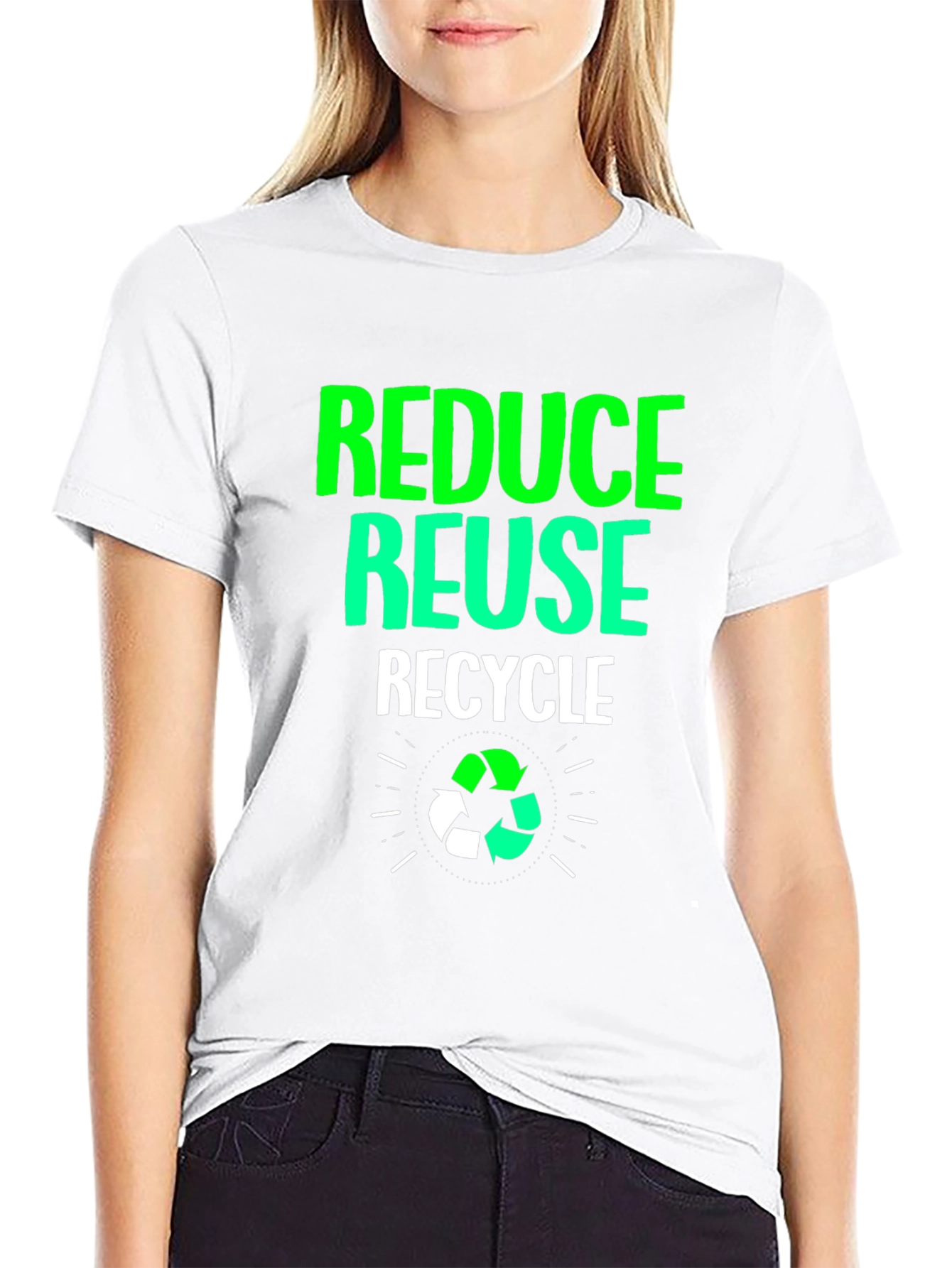 Eco-Friendly Reduce Reuse Recycle Graphic Tee