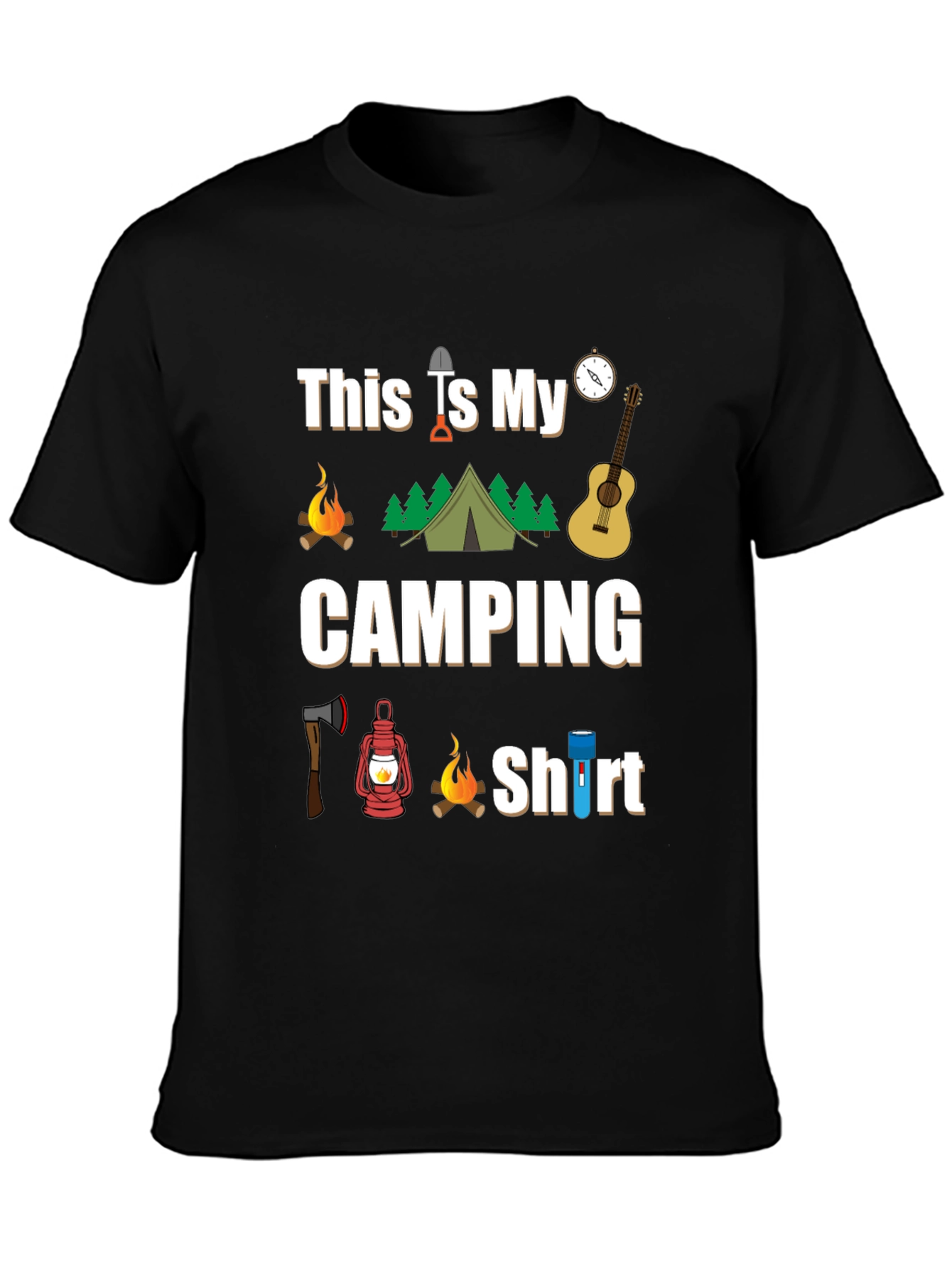 Camping Shirt - This Is My Camping Shirt Graphic Tee