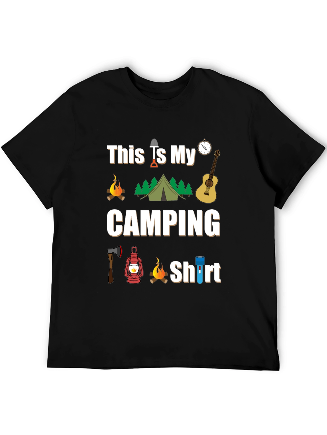 Camping Shirt - This Is My Camping Shirt Graphic Tee