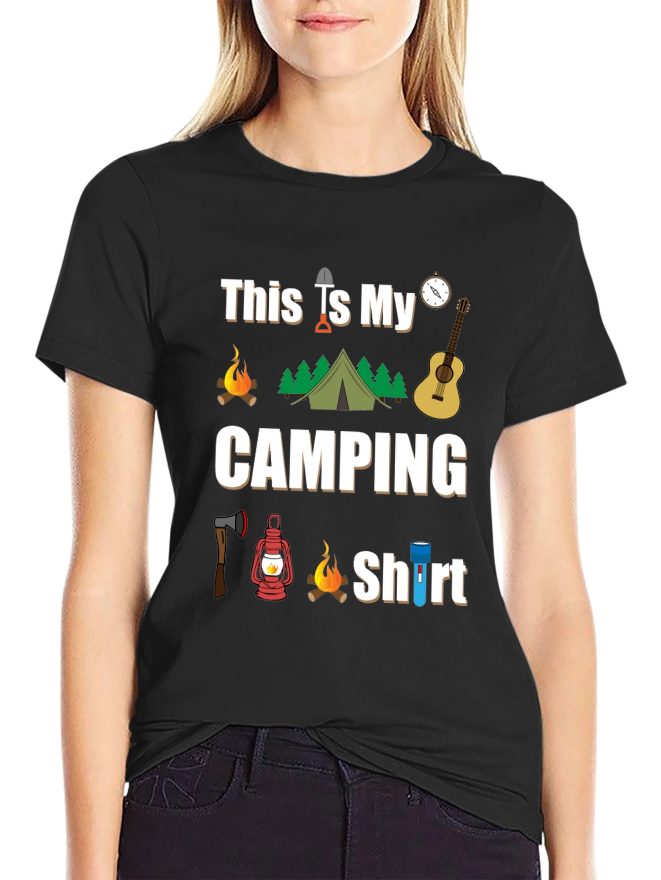 Camping Shirt - This Is My Camping Shirt Graphic Tee