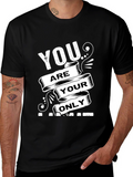 Motivational Black T-Shirt: You Are Your Only Limit