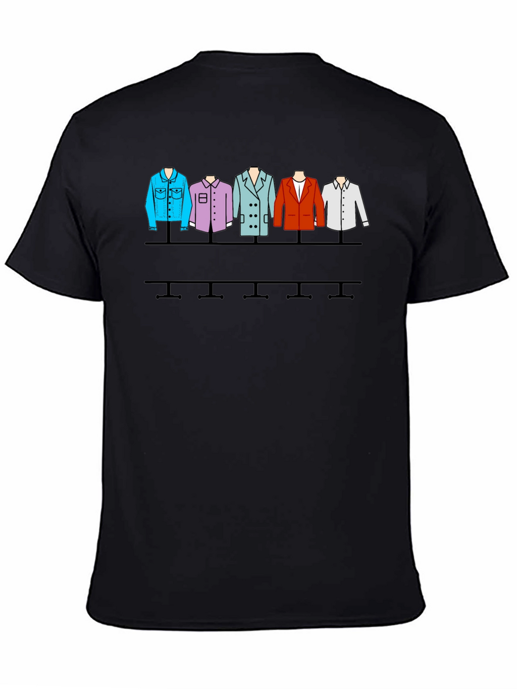 Stylish Clothes Rack Graphic T-Shirt