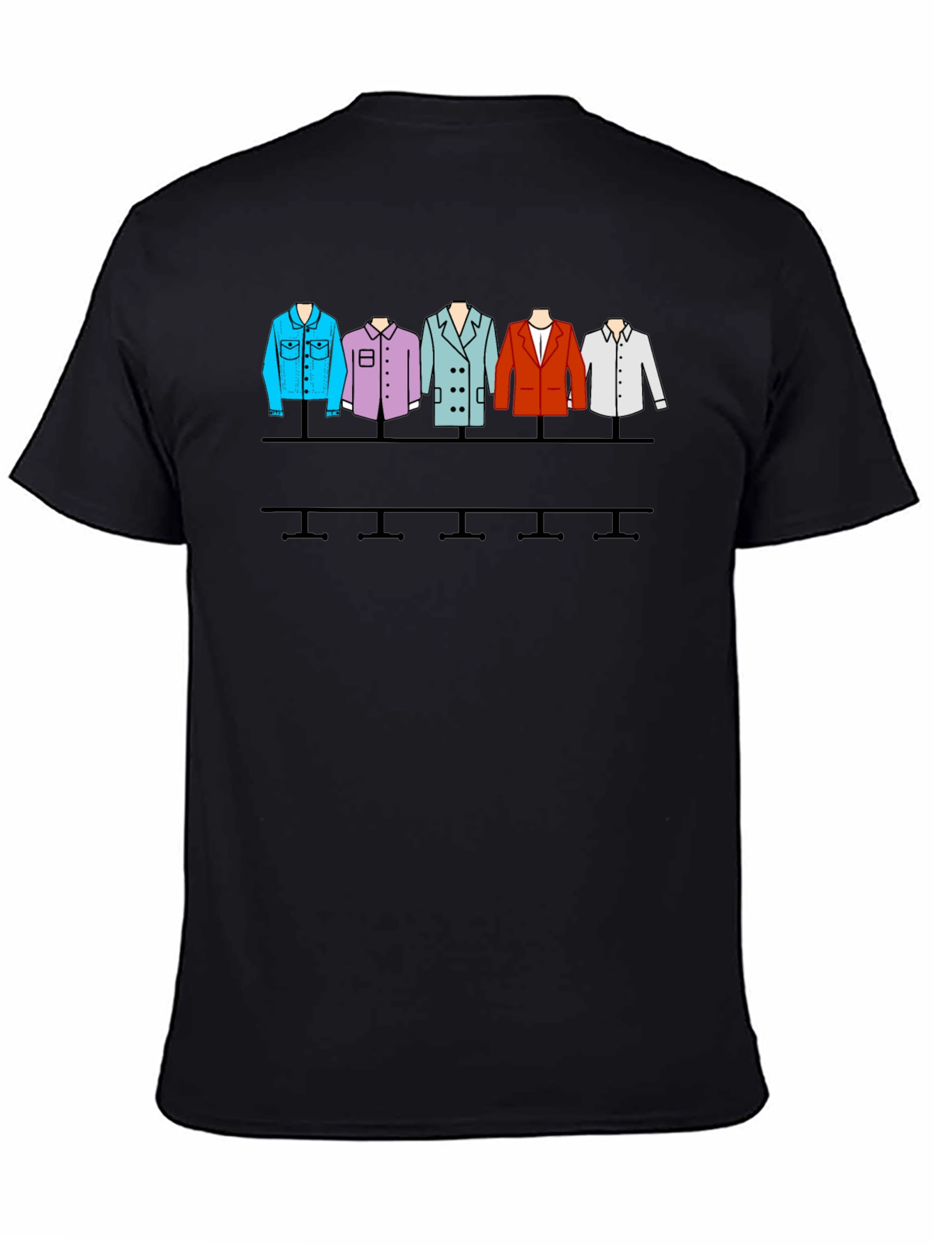 Stylish Clothes Rack Graphic T-Shirt