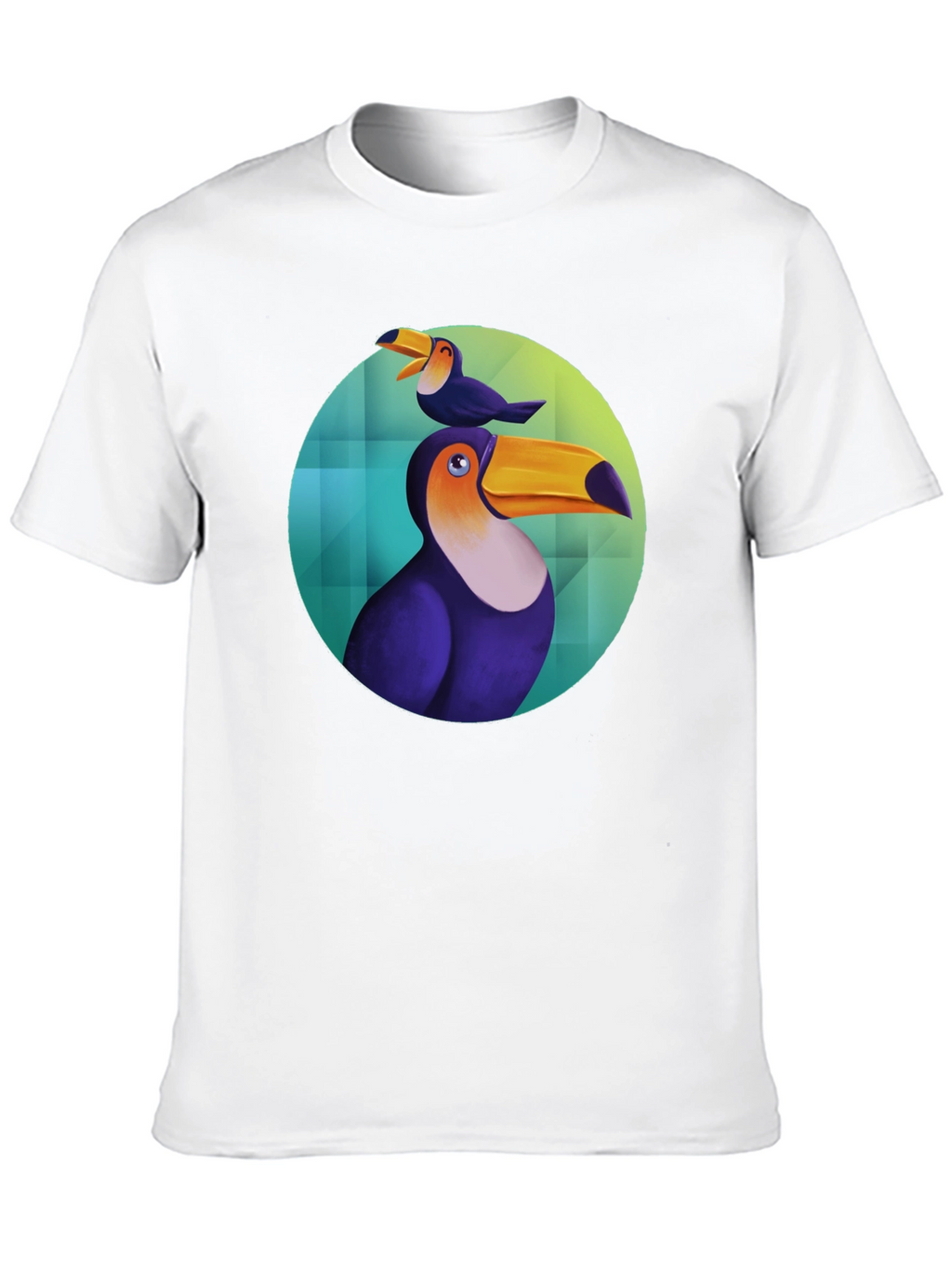 Toucan Bird Graphic Black T-Shirt