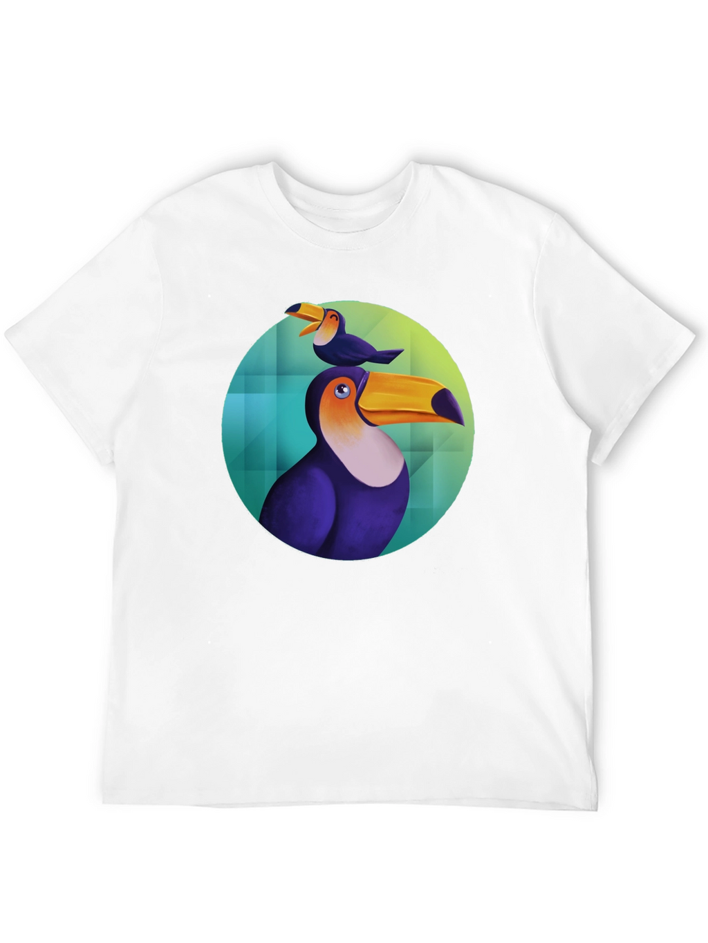 Toucan Bird Graphic Black T-Shirt